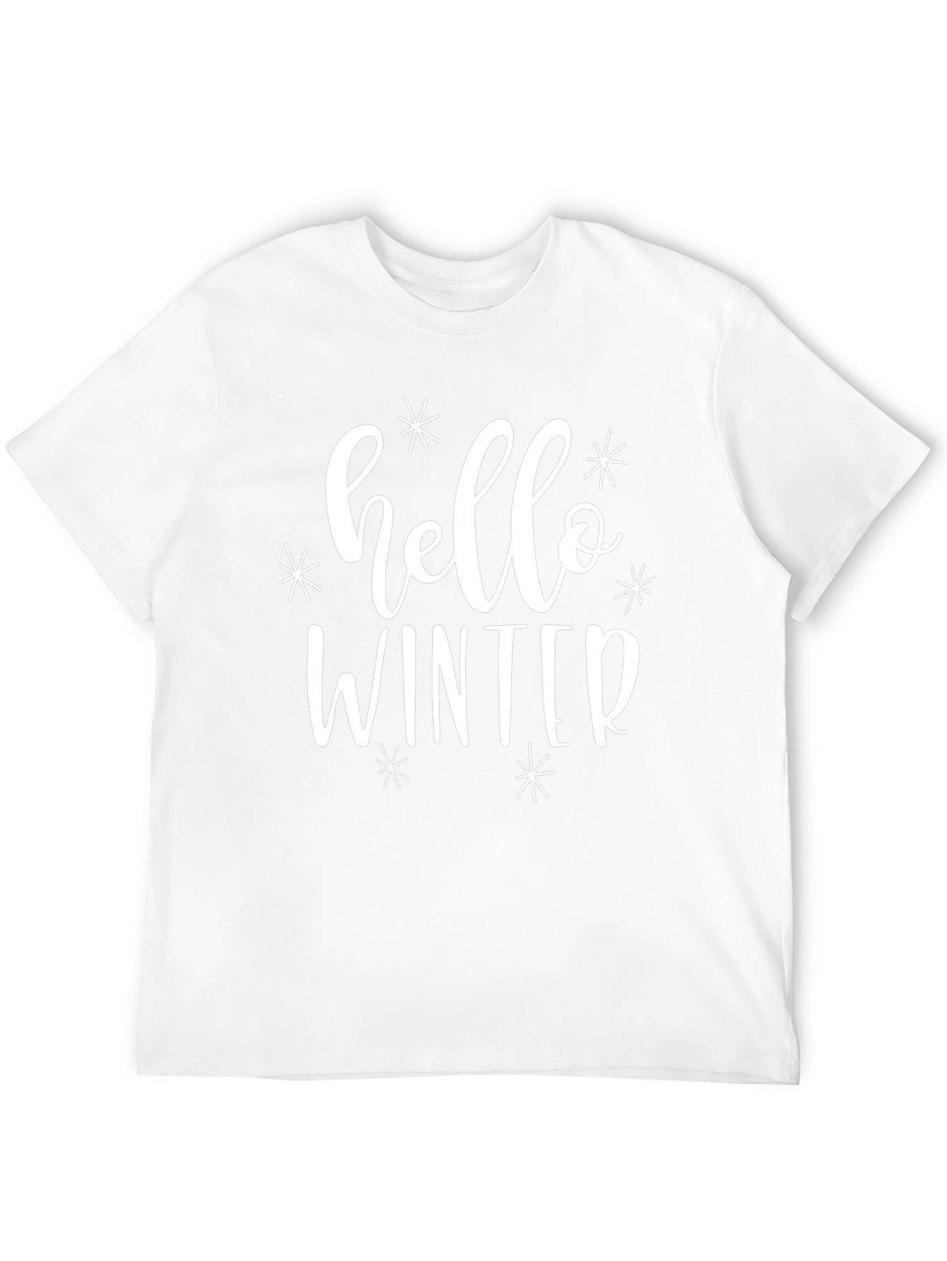 Hello Winter Black Graphic Tee