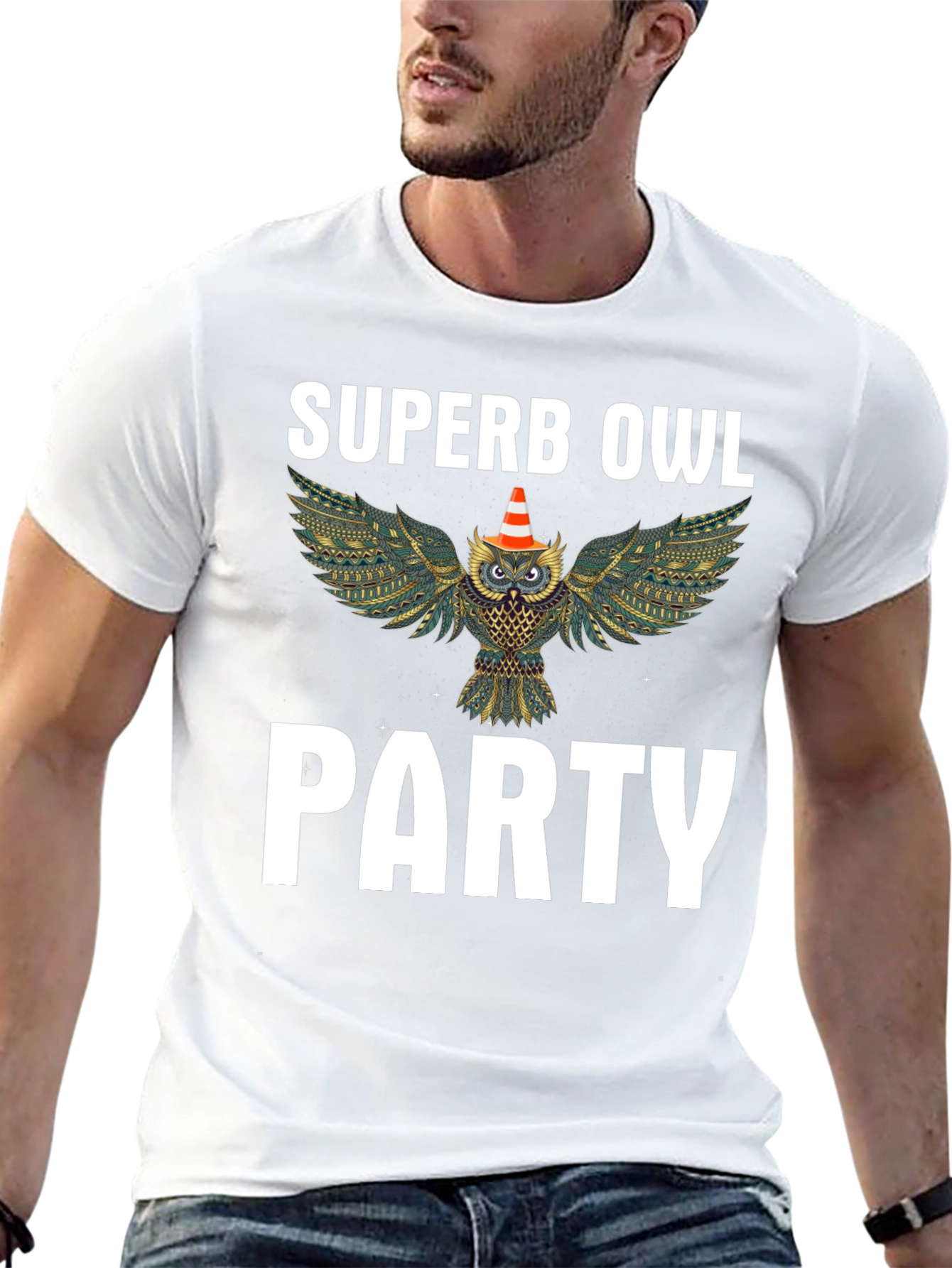 Superb Owl Party T-Shirt - Fun Graphic Tee