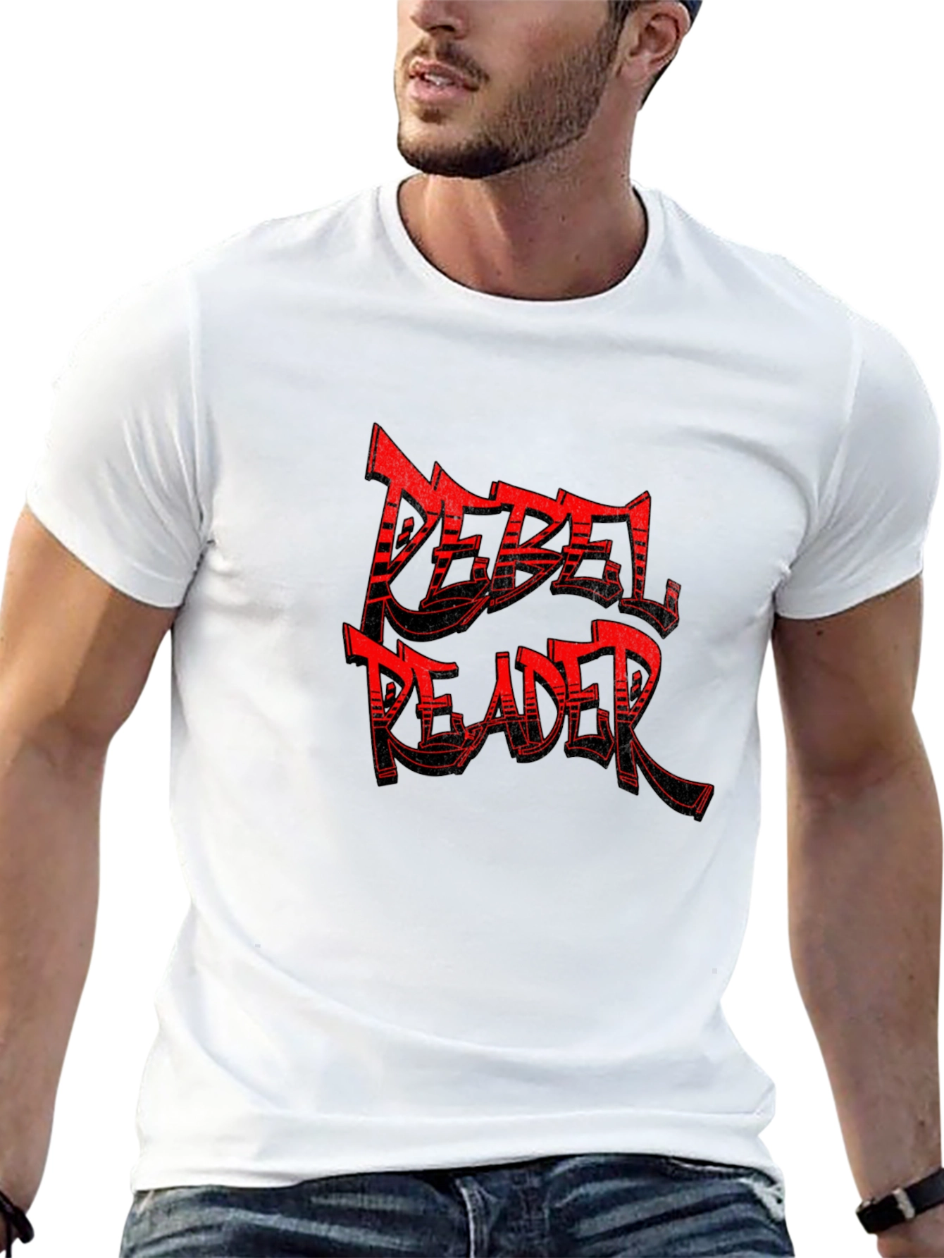 Rebel Reader Black T-Shirt - Bold Graphic Tee