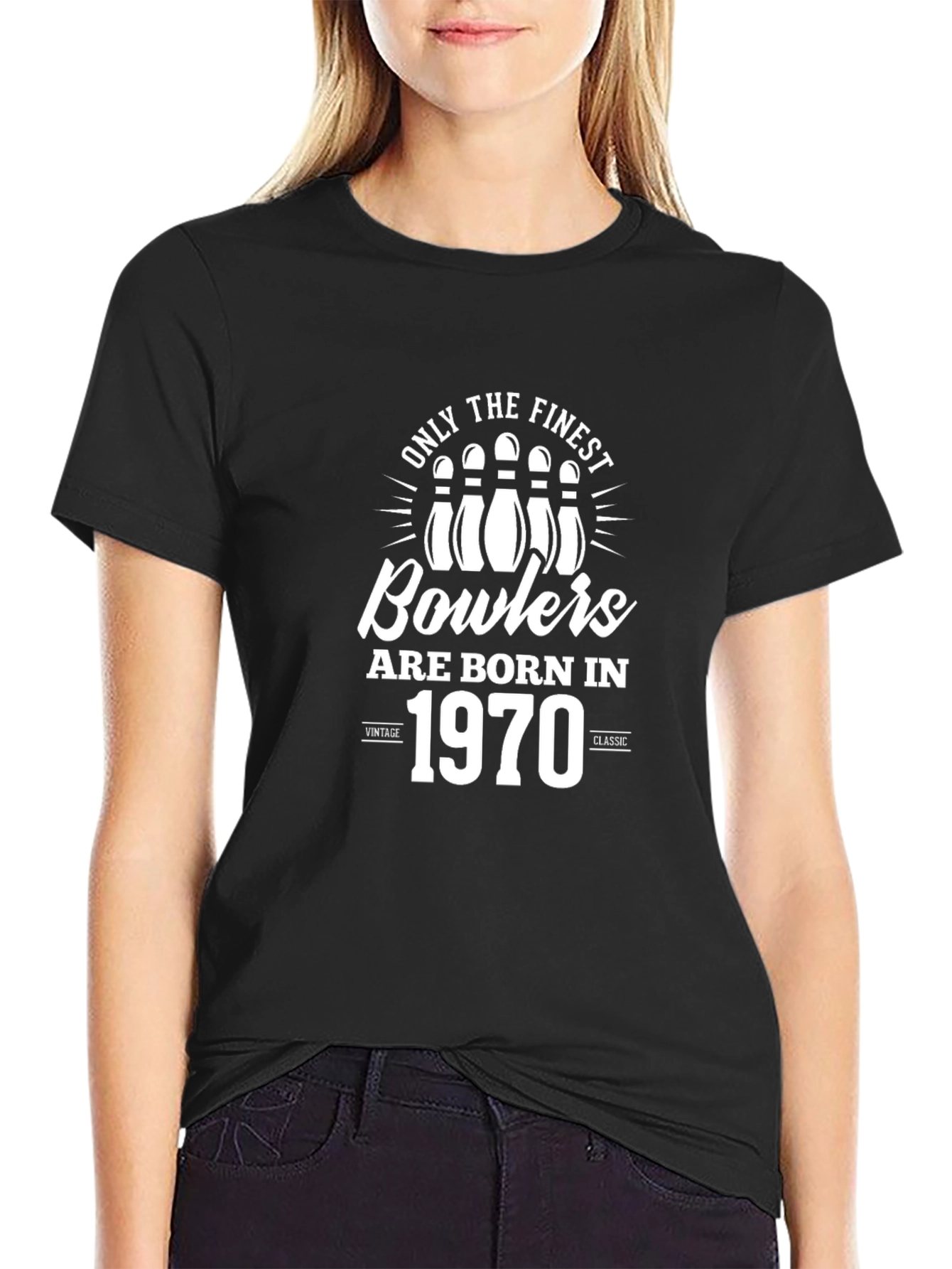 Finest Bowlers Born in 1970 Black T-Shirt