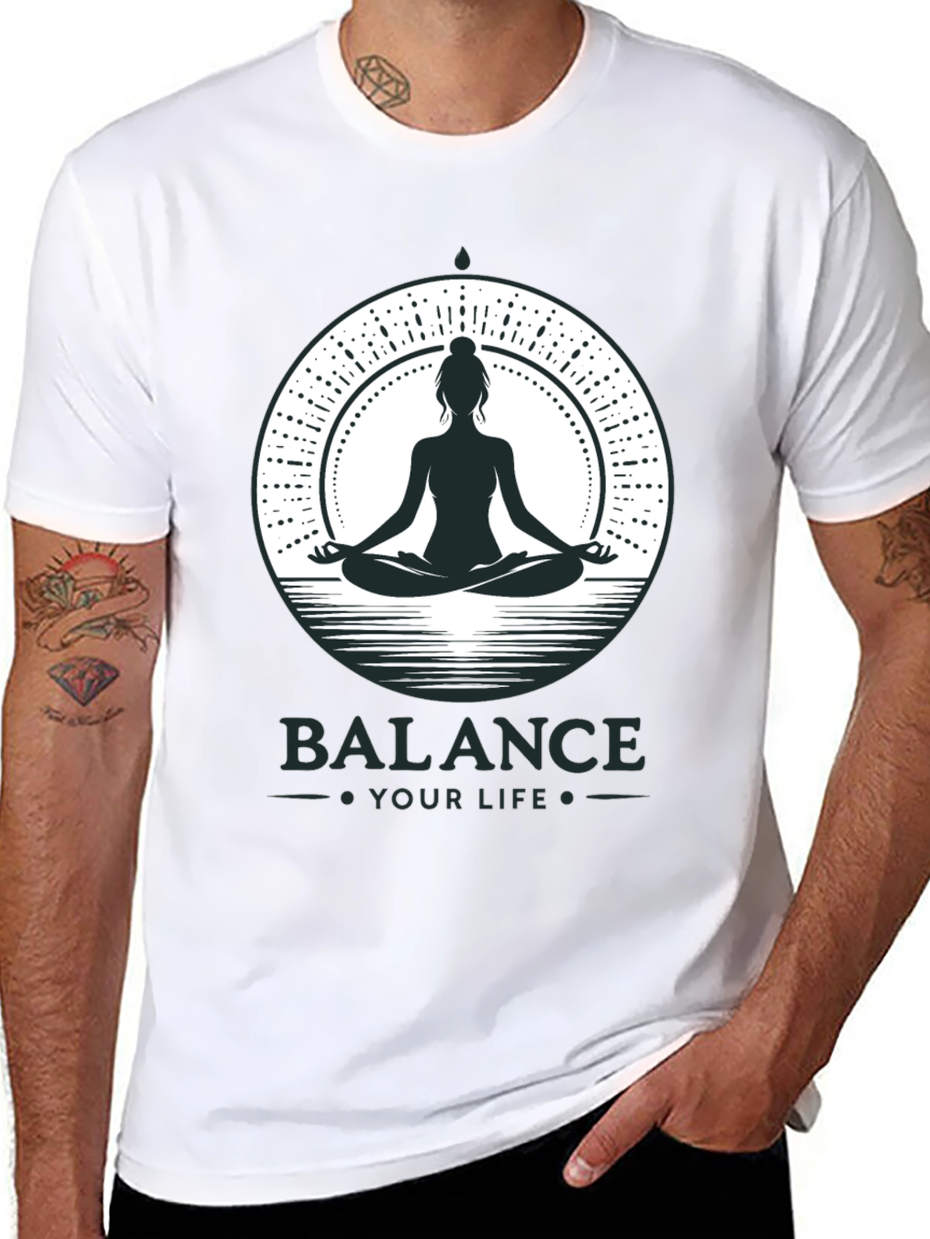 Balance Your Life Meditation T-Shirt