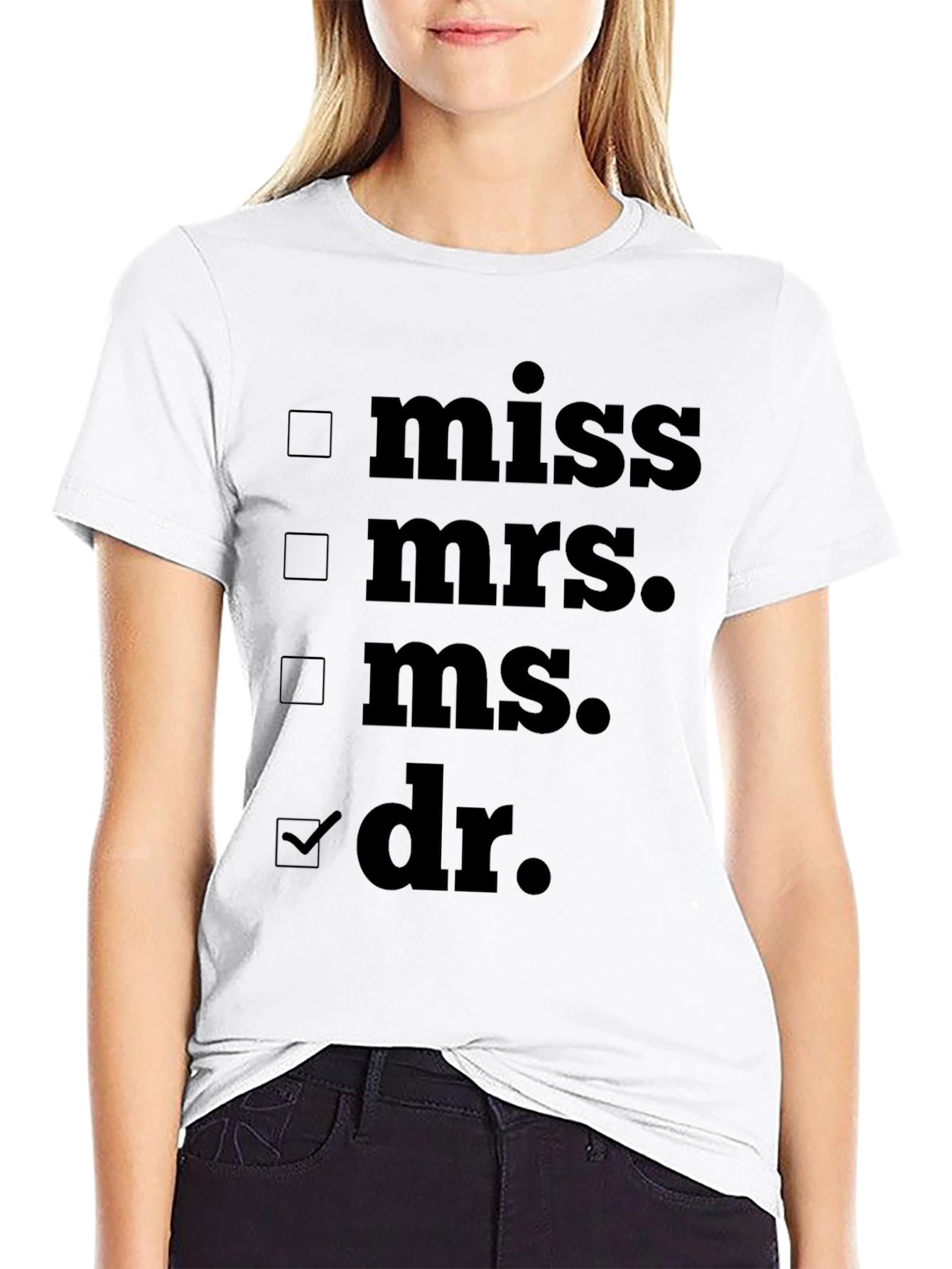 Novelty Dr. T-Shirt - Check the Box