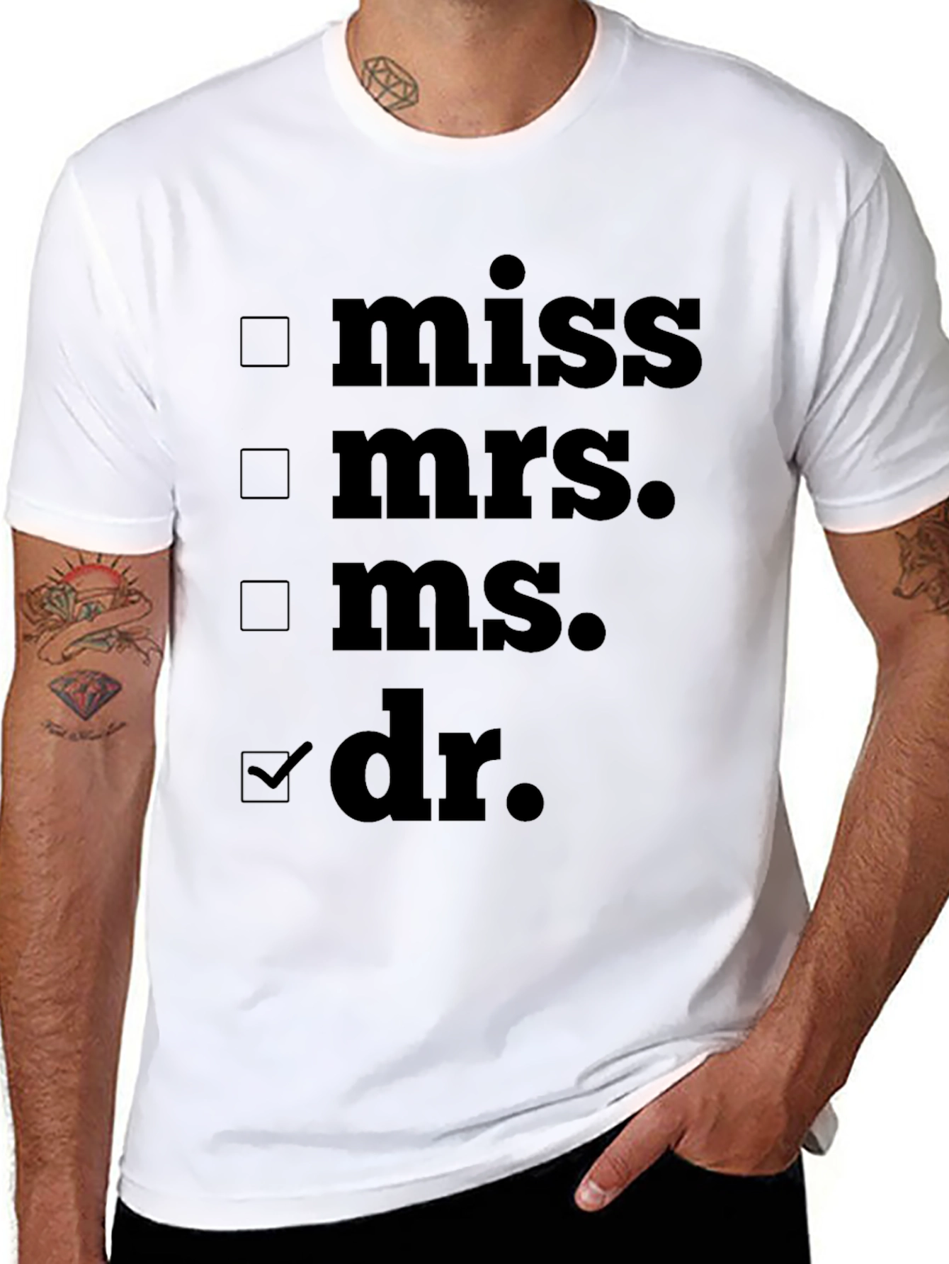 Novelty Dr. T-Shirt - Check the Box