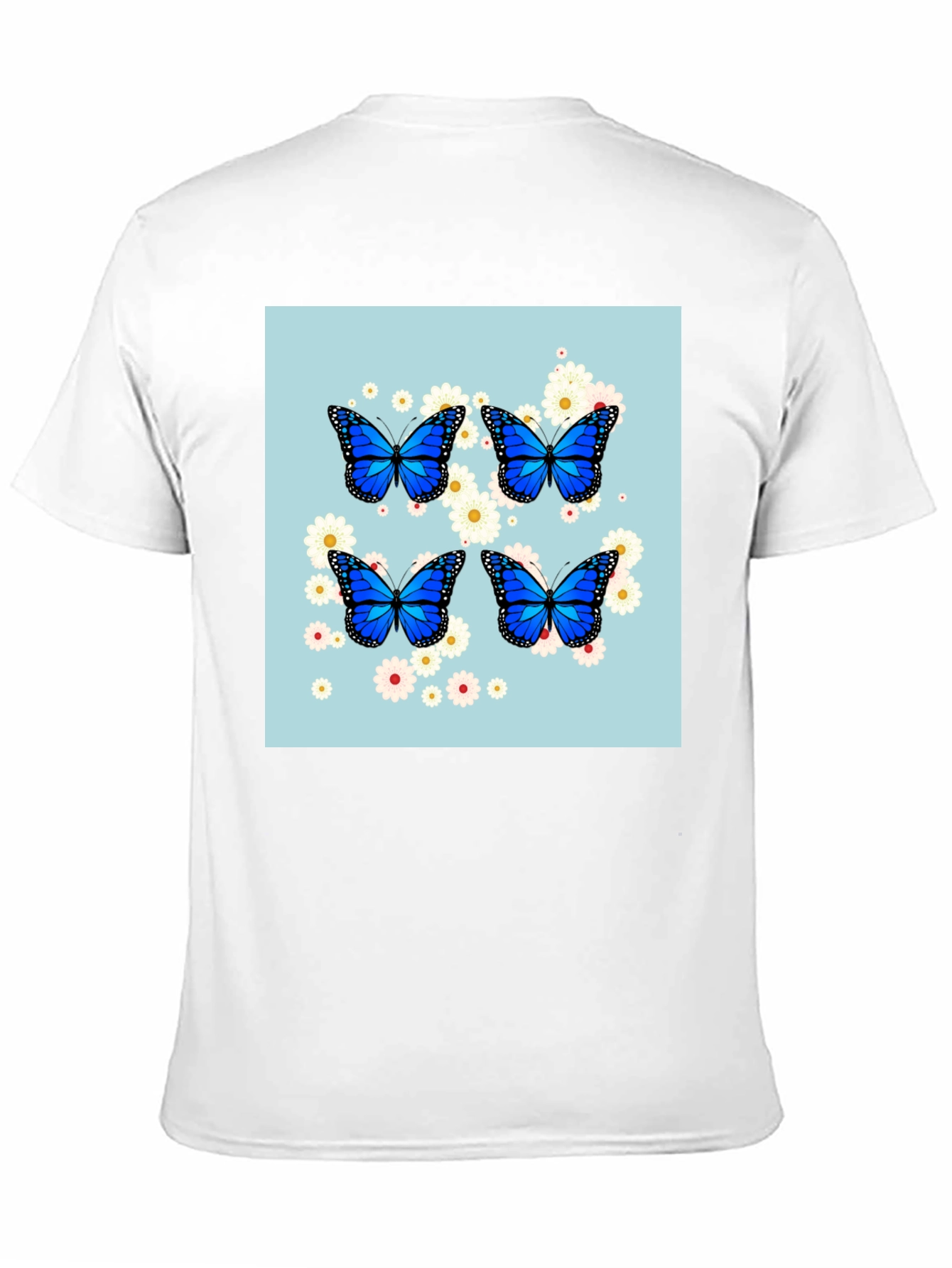 Butterfly Garden T-Shirt - Black Cotton Tee