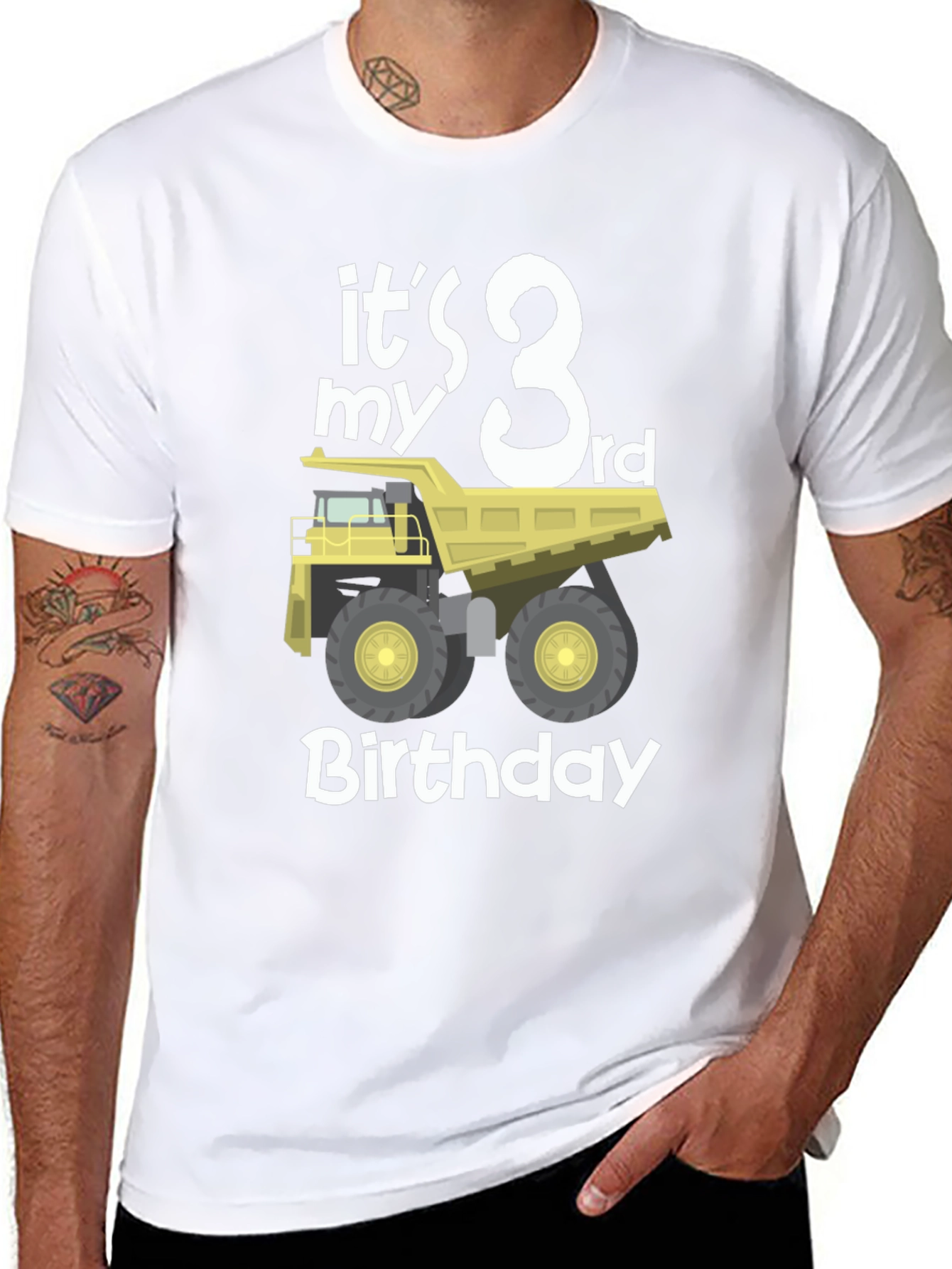 3rd Birthday Dump Truck T-Shirt