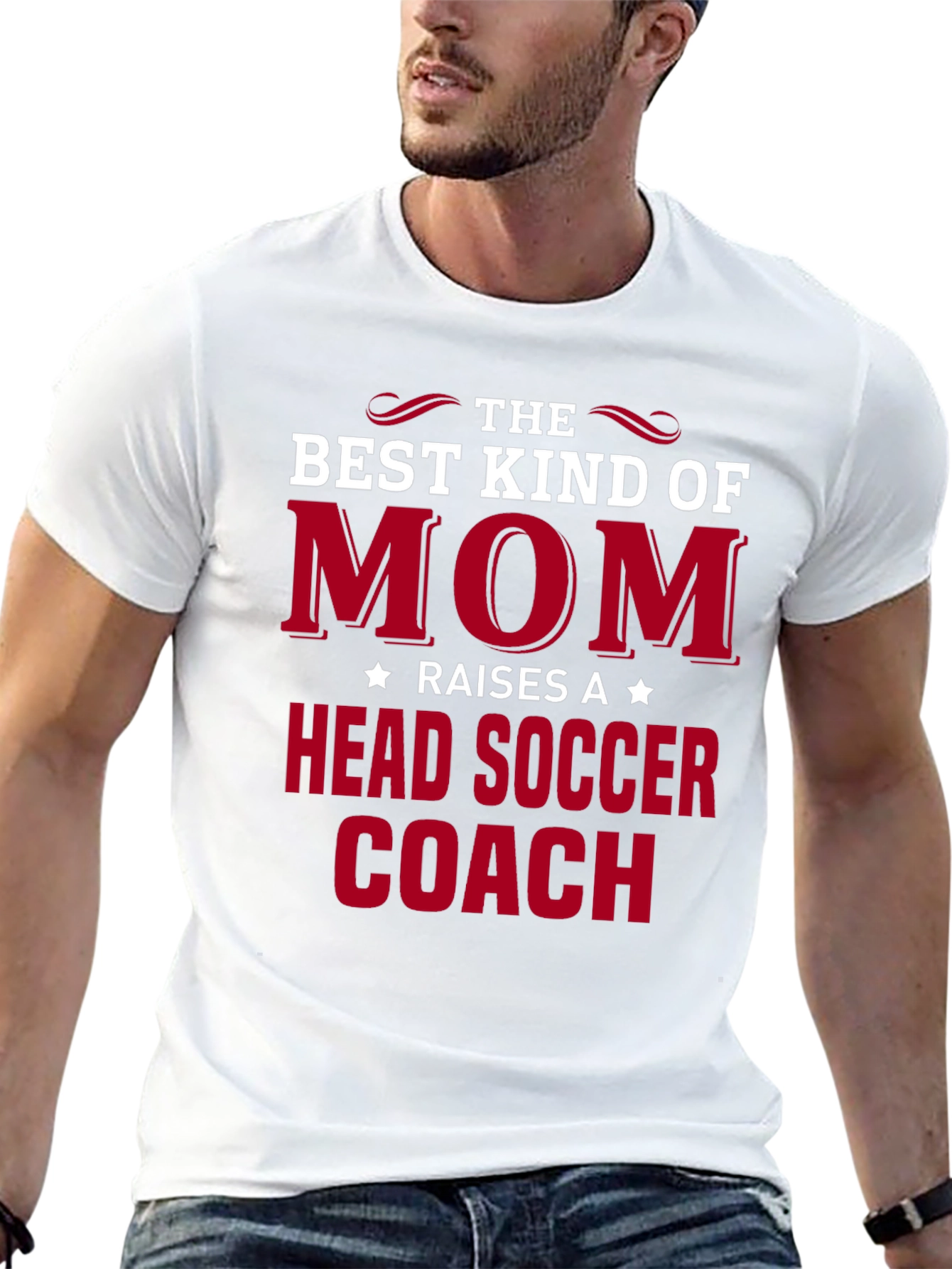Best Kind of Mom Head Soccer Coach T-Shirt