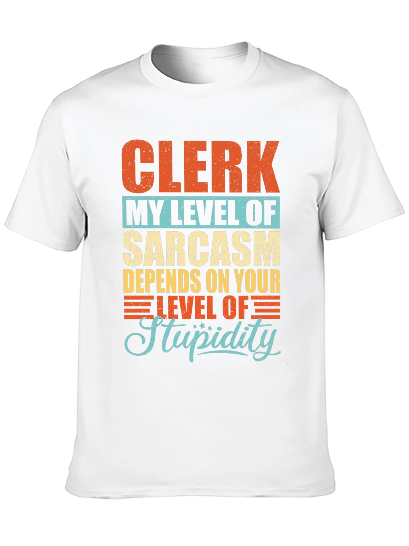Clerk Sarcasm Level Graphic T-Shirt
