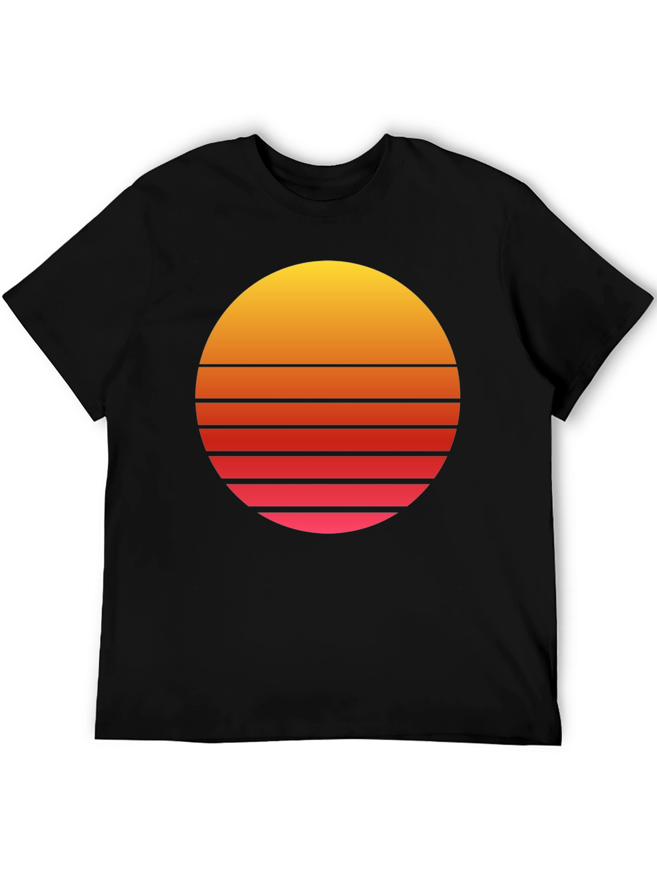 Retro Sunset Graphic Tee - Soft Cotton Blend