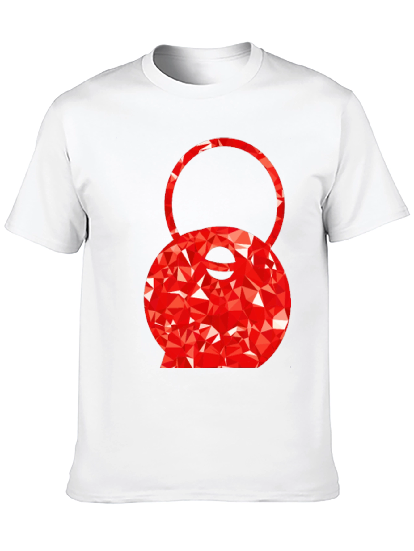 Red Kettlebell Graphic Tee - Black Cotton Blend