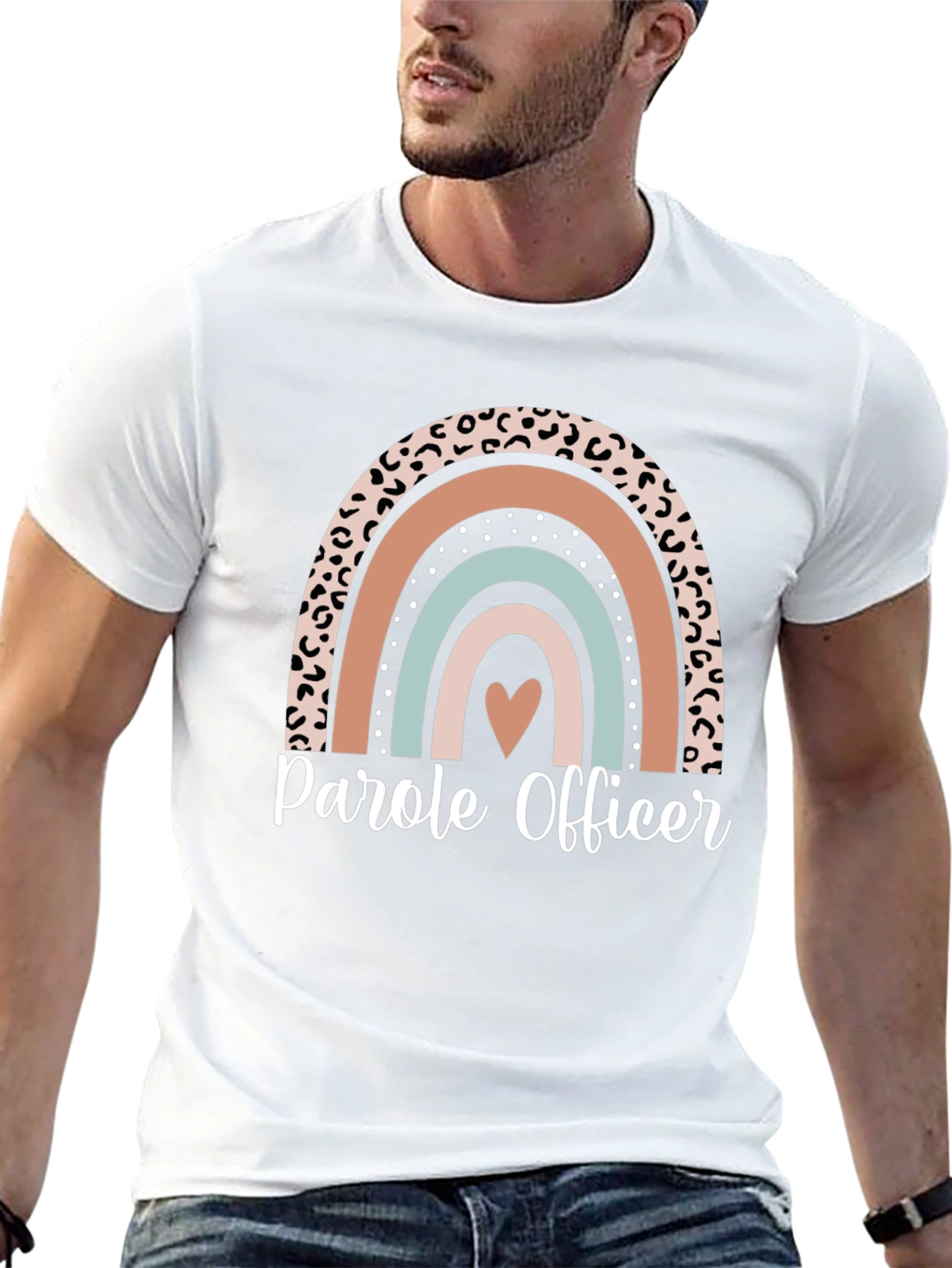 Parole Officer Rainbow Graphic Tee