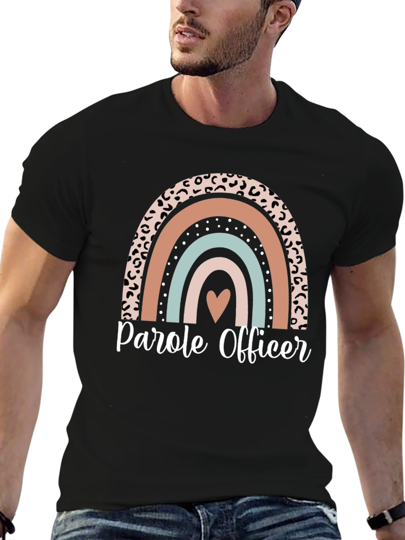 Parole Officer Rainbow Graphic Tee