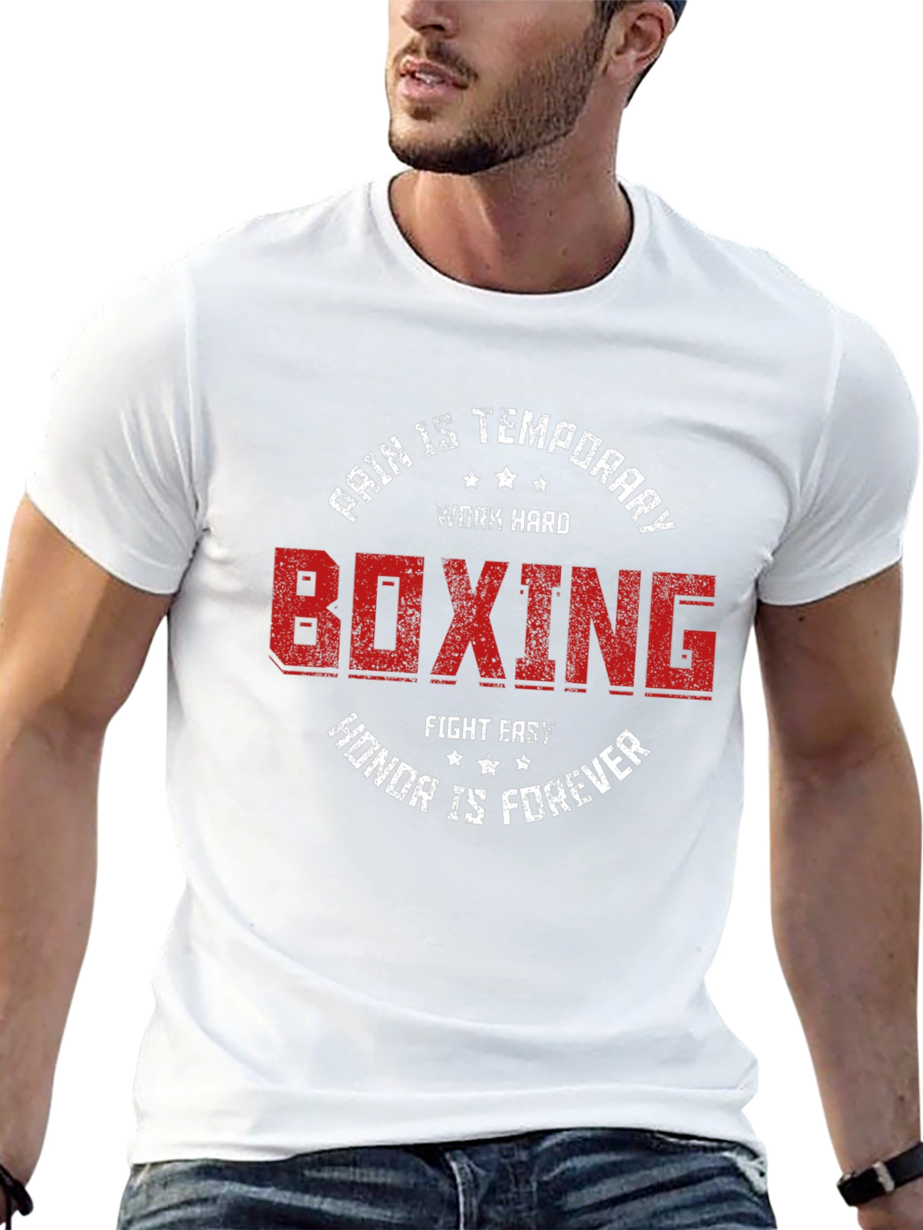 Boxing Graphic T-Shirt - Pain is Temporary