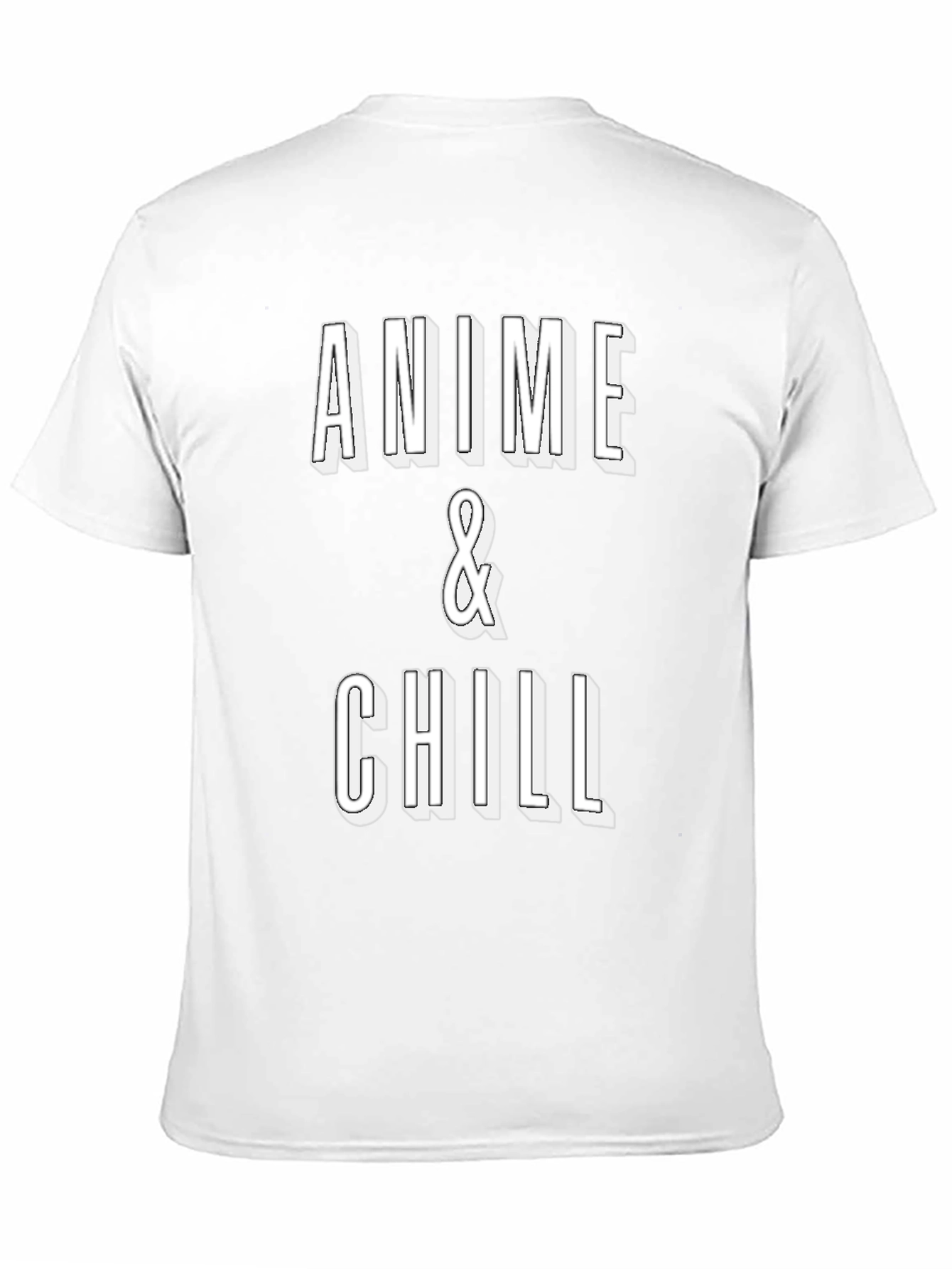 Anime & Chill Black Graphic Tee