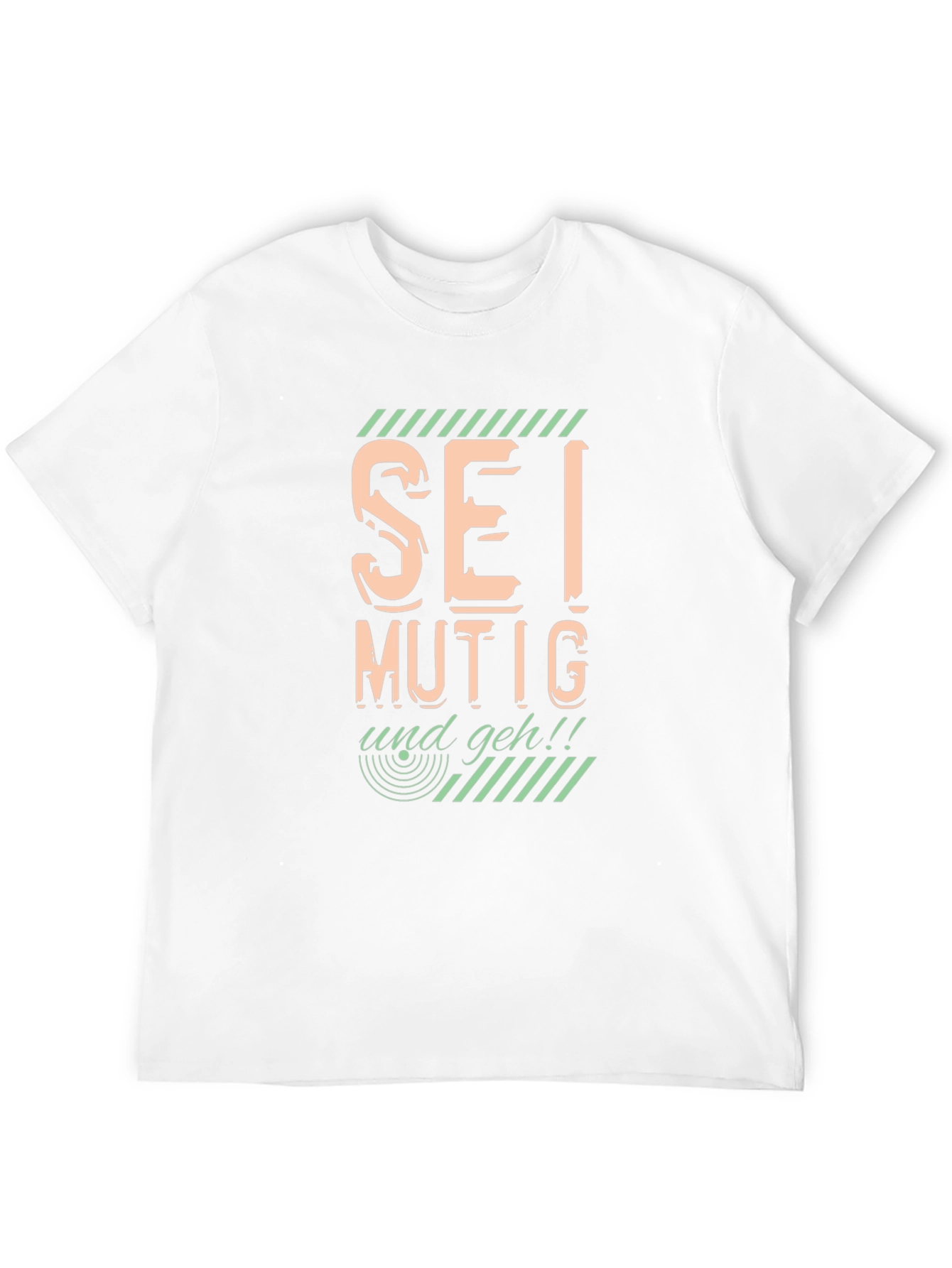Sei Mutig Und Geh! Bold Graphic Black T-Shirt