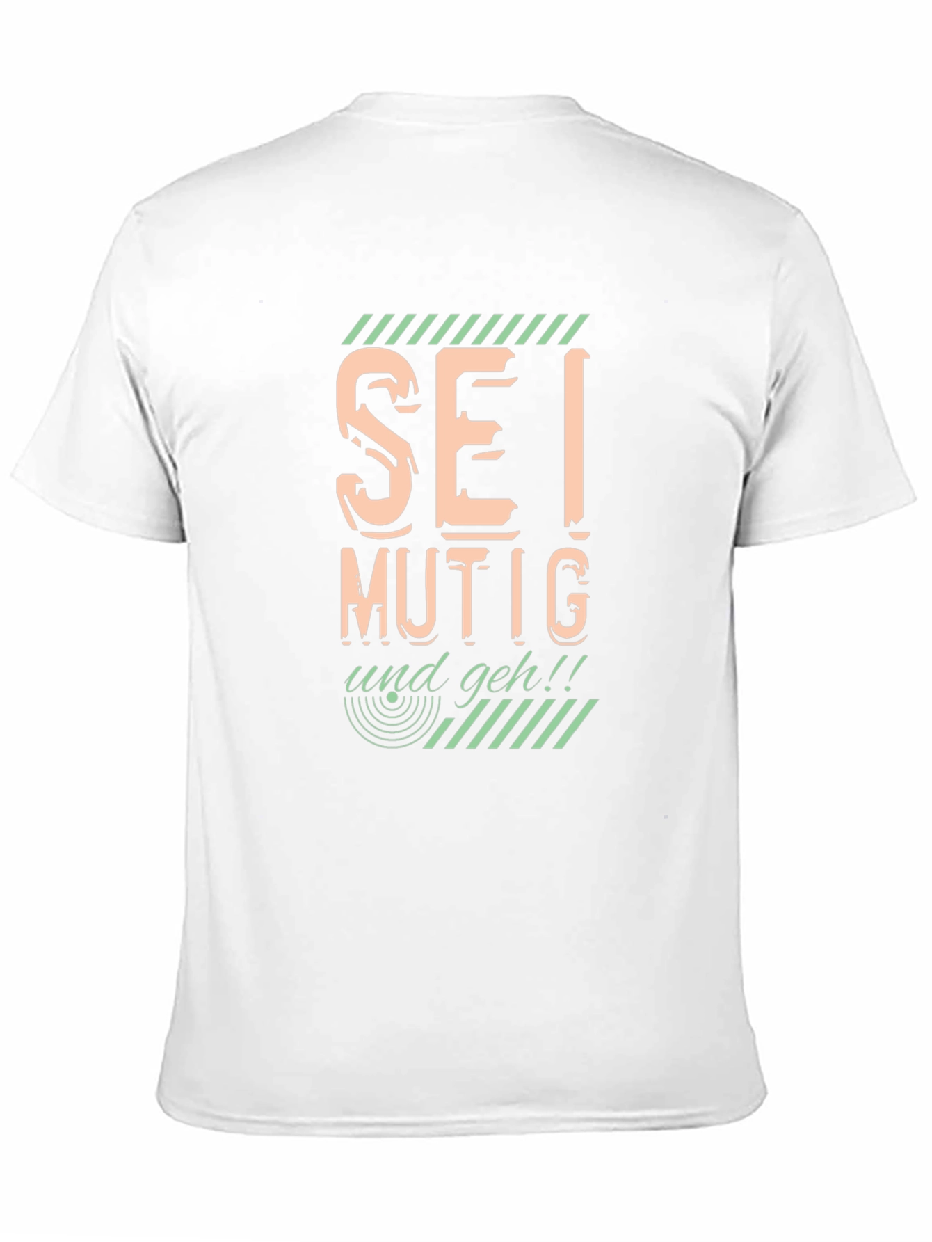 Sei Mutig Und Geh! Bold Graphic Black T-Shirt