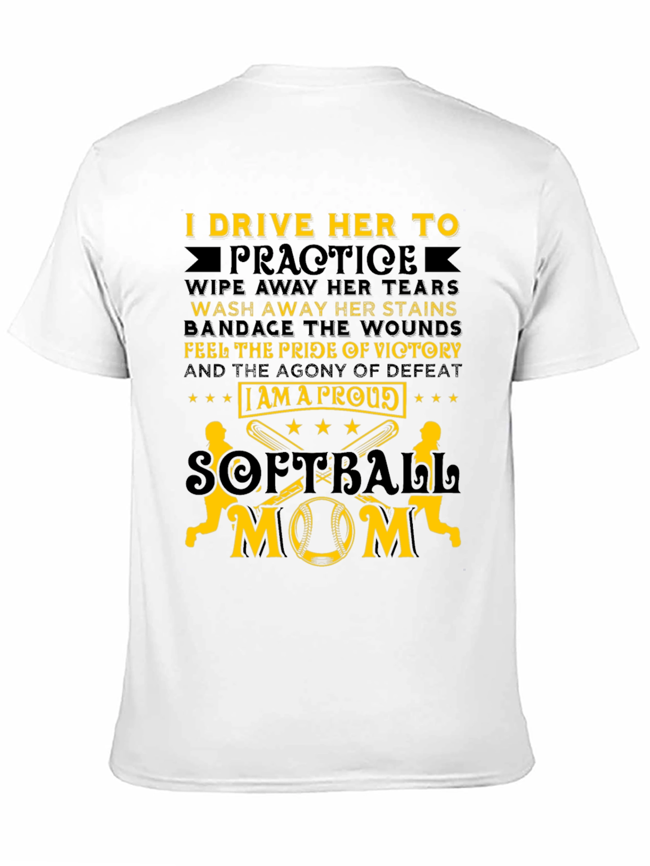 Proud Softball Mom T-Shirt