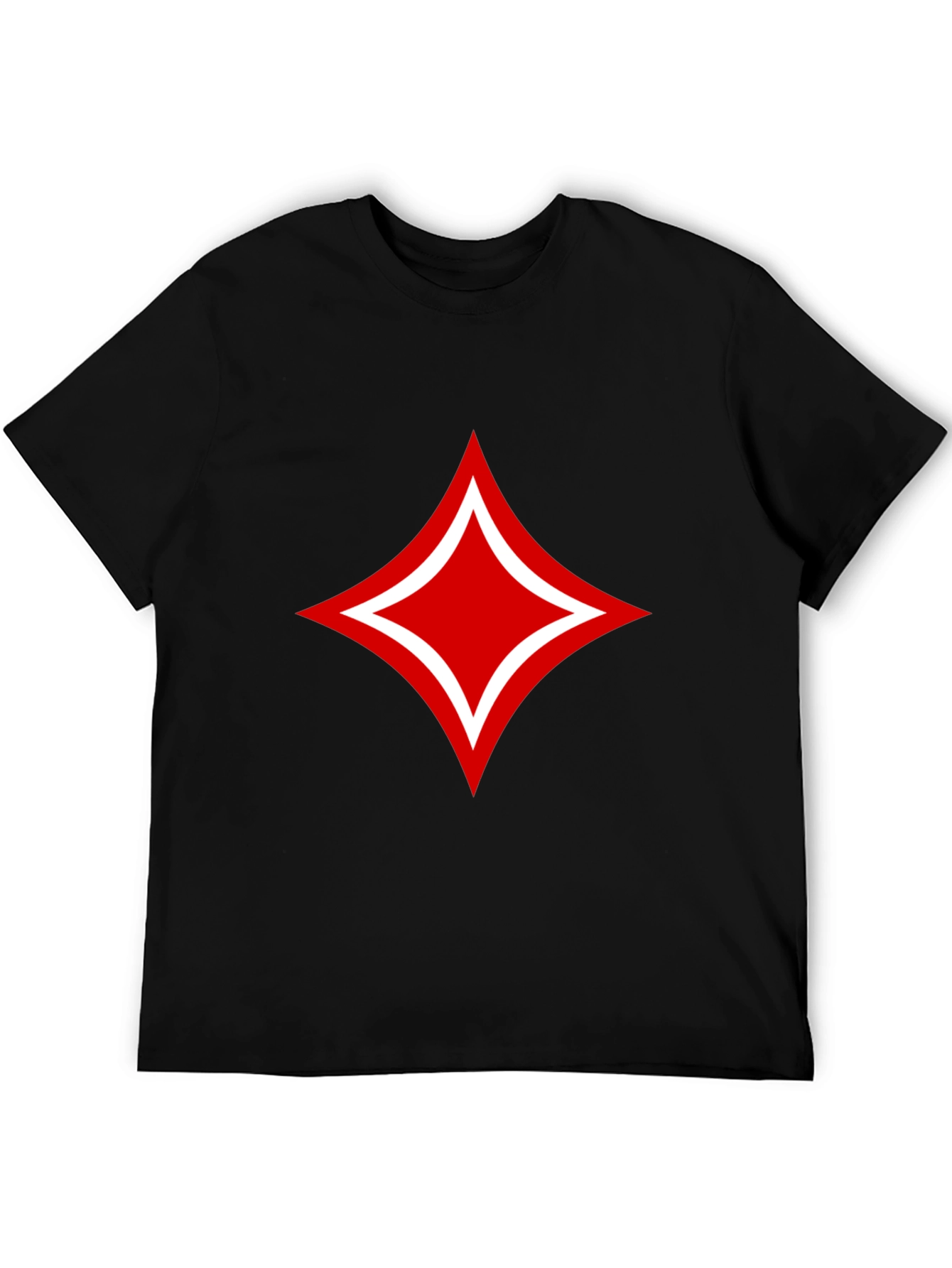 Red Diamond Black T-Shirt