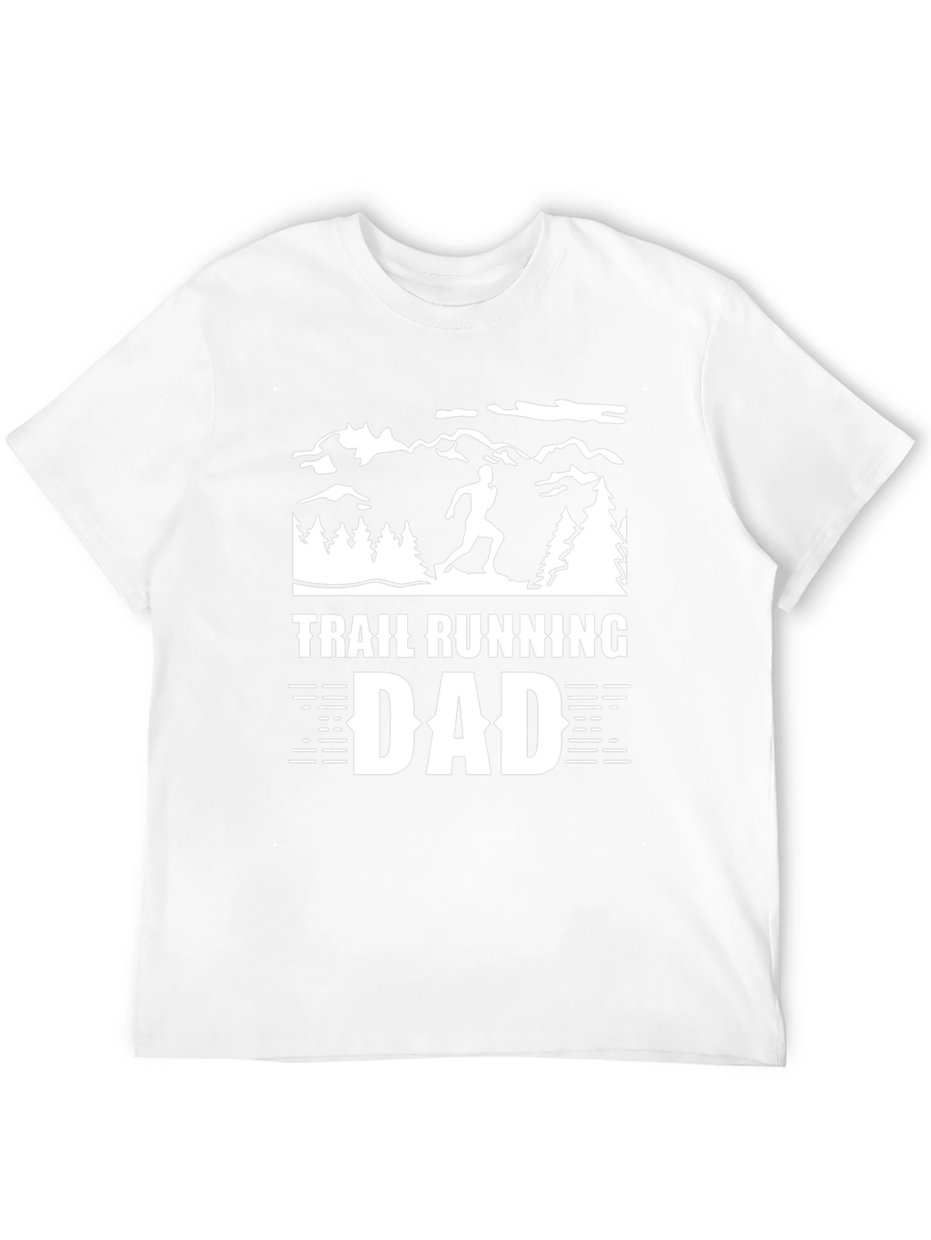 Trail Running Dad Graphic Tee - Black