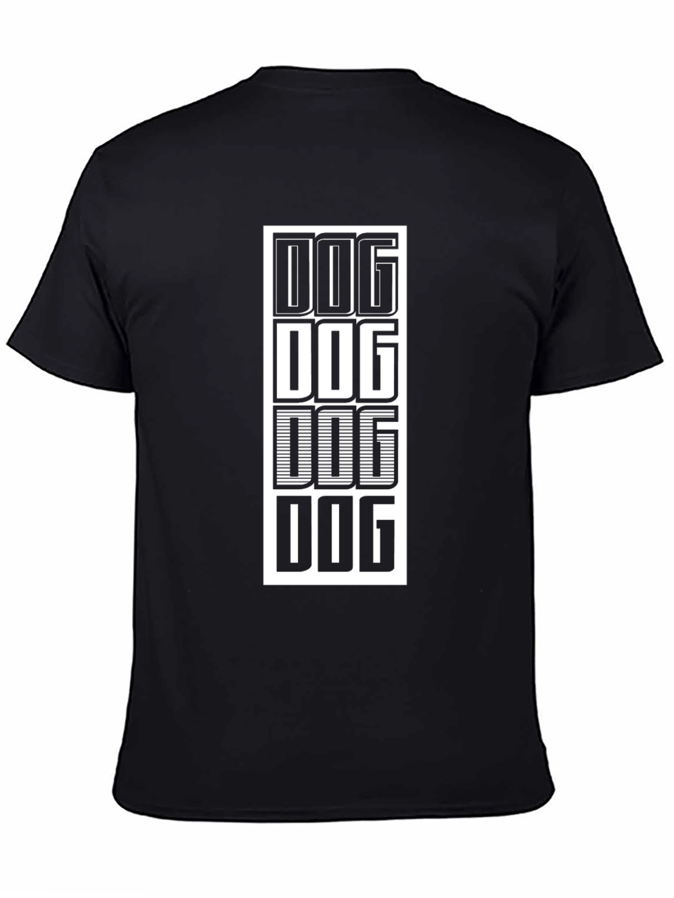 Dog Stack Black T-Shirt Graphic Tee