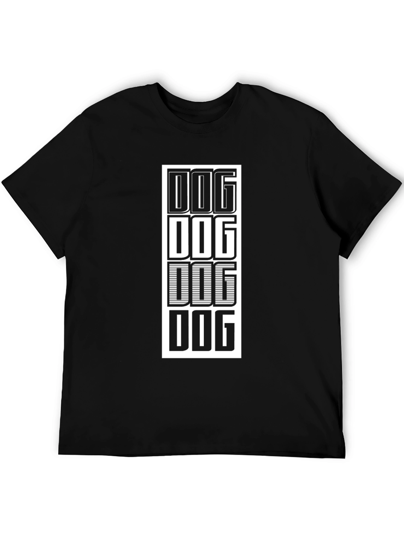 Dog Stack Black T-Shirt Graphic Tee