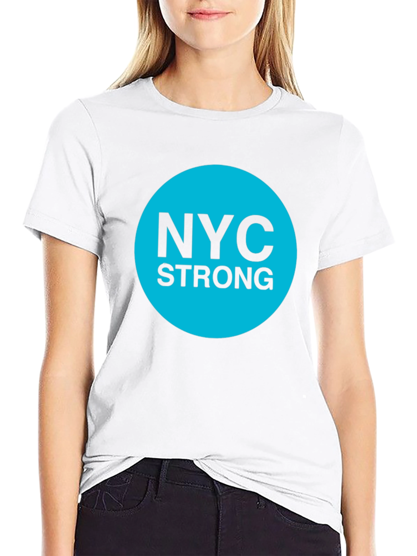 NYC Strong Graphic Tee - Classic Crew Neck T-Shirt