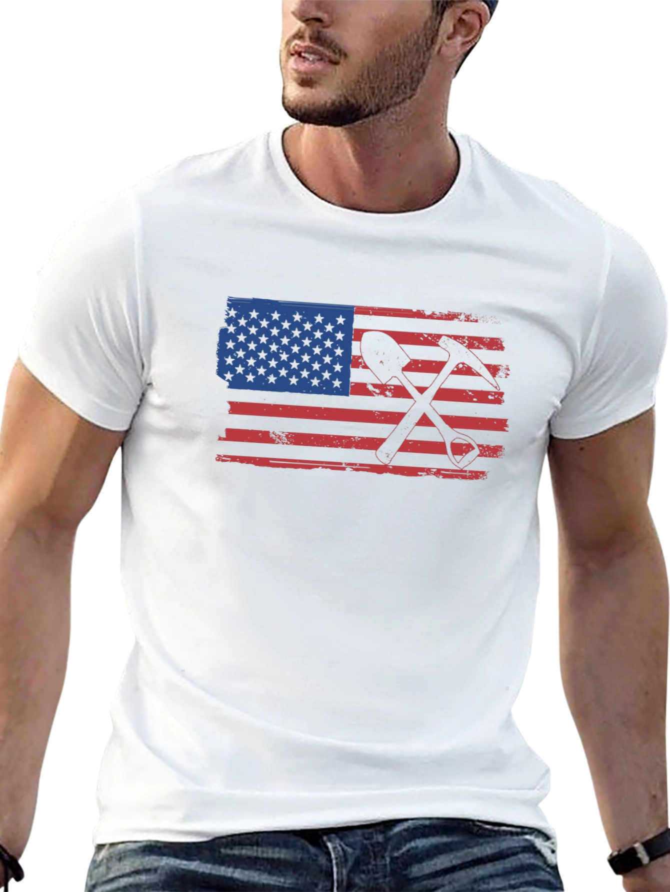 American Miner T-Shirt - Black Graphic Tee