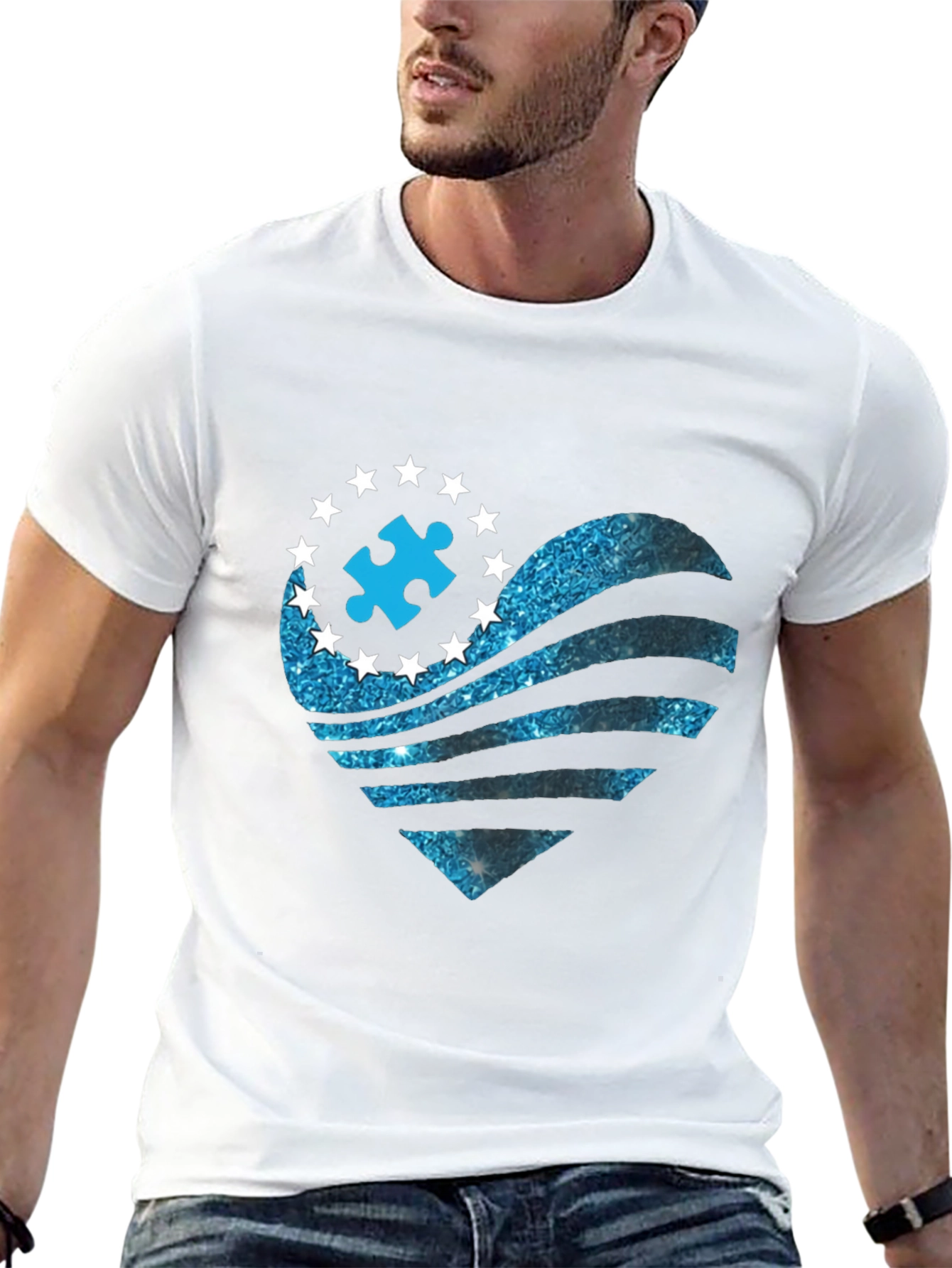 Autism Awareness Heart T-Shirt