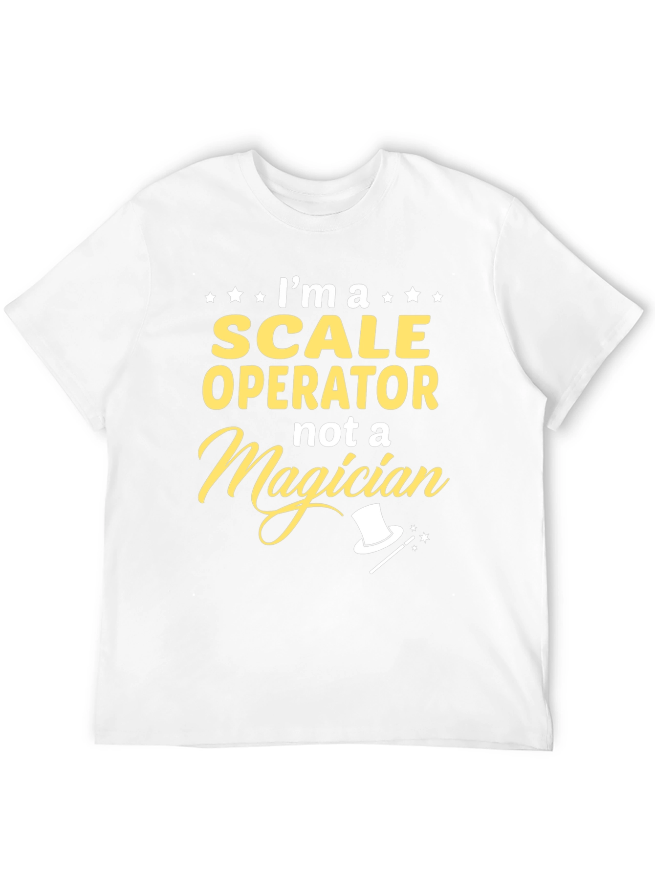 Scale Operator Not a Magician Black T-Shirt