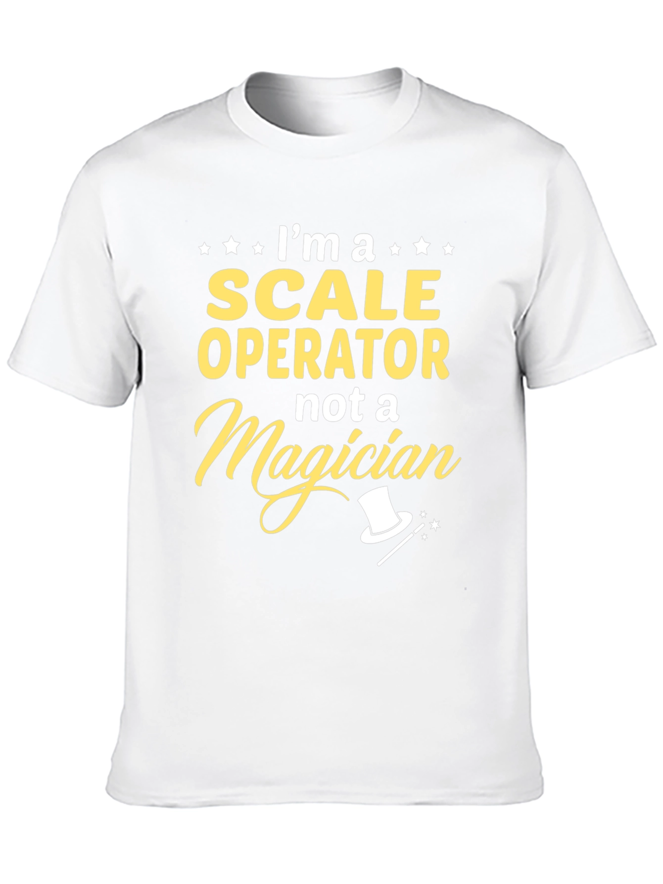 Scale Operator Not a Magician Black T-Shirt