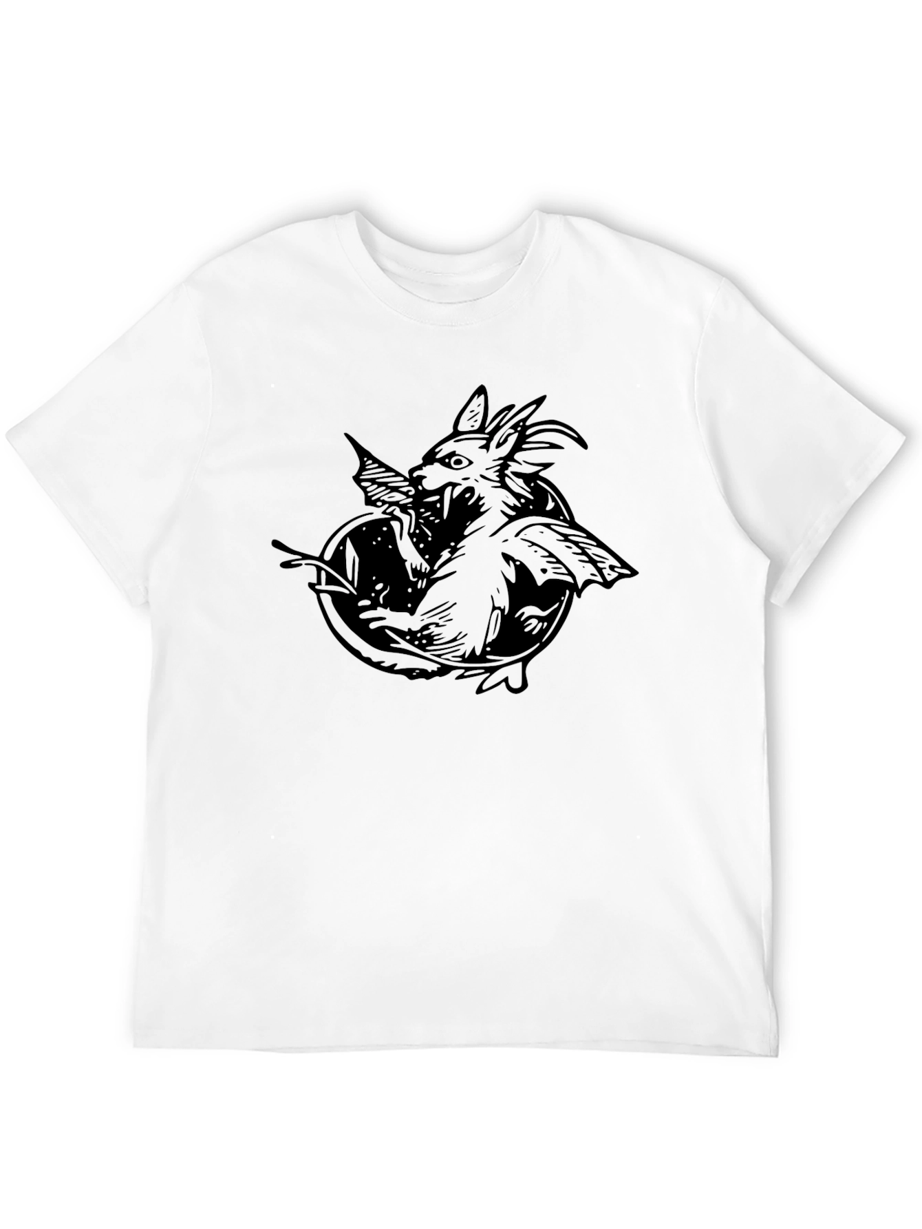 Black Gargoyle Graphic Tee - Mens Short Sleeve