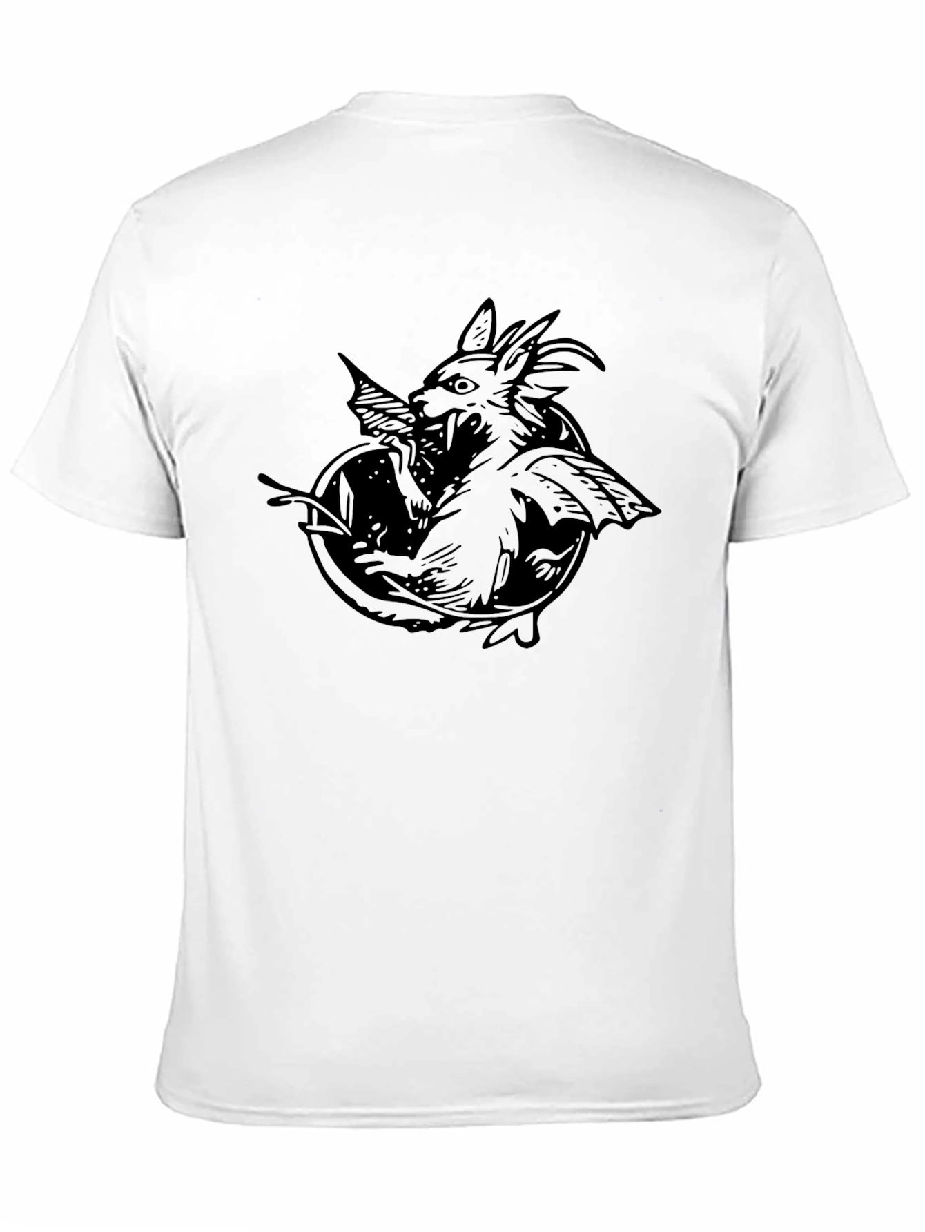 Black Gargoyle Graphic Tee - Mens Short Sleeve