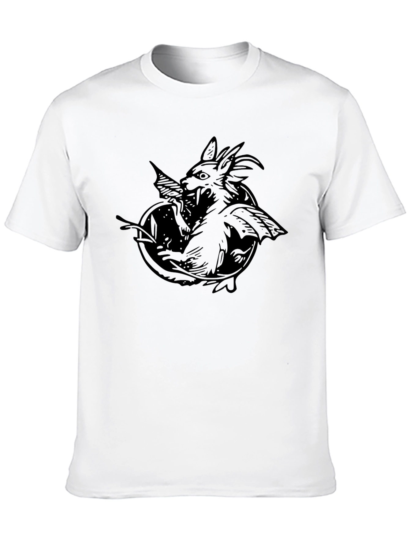 Black Gargoyle Graphic Tee - Mens Short Sleeve