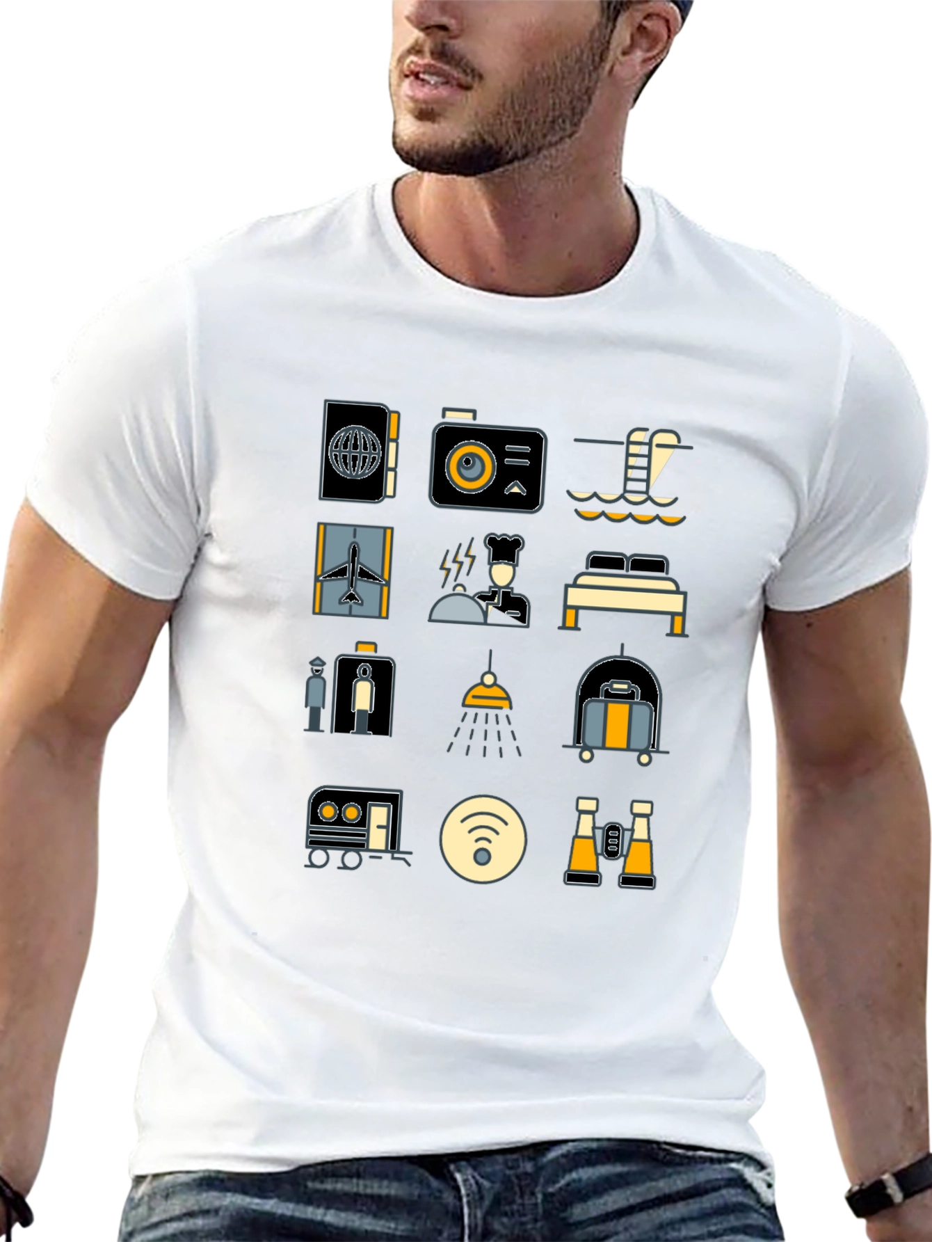 Travel Icon T-Shirt - Vacation Ready Style