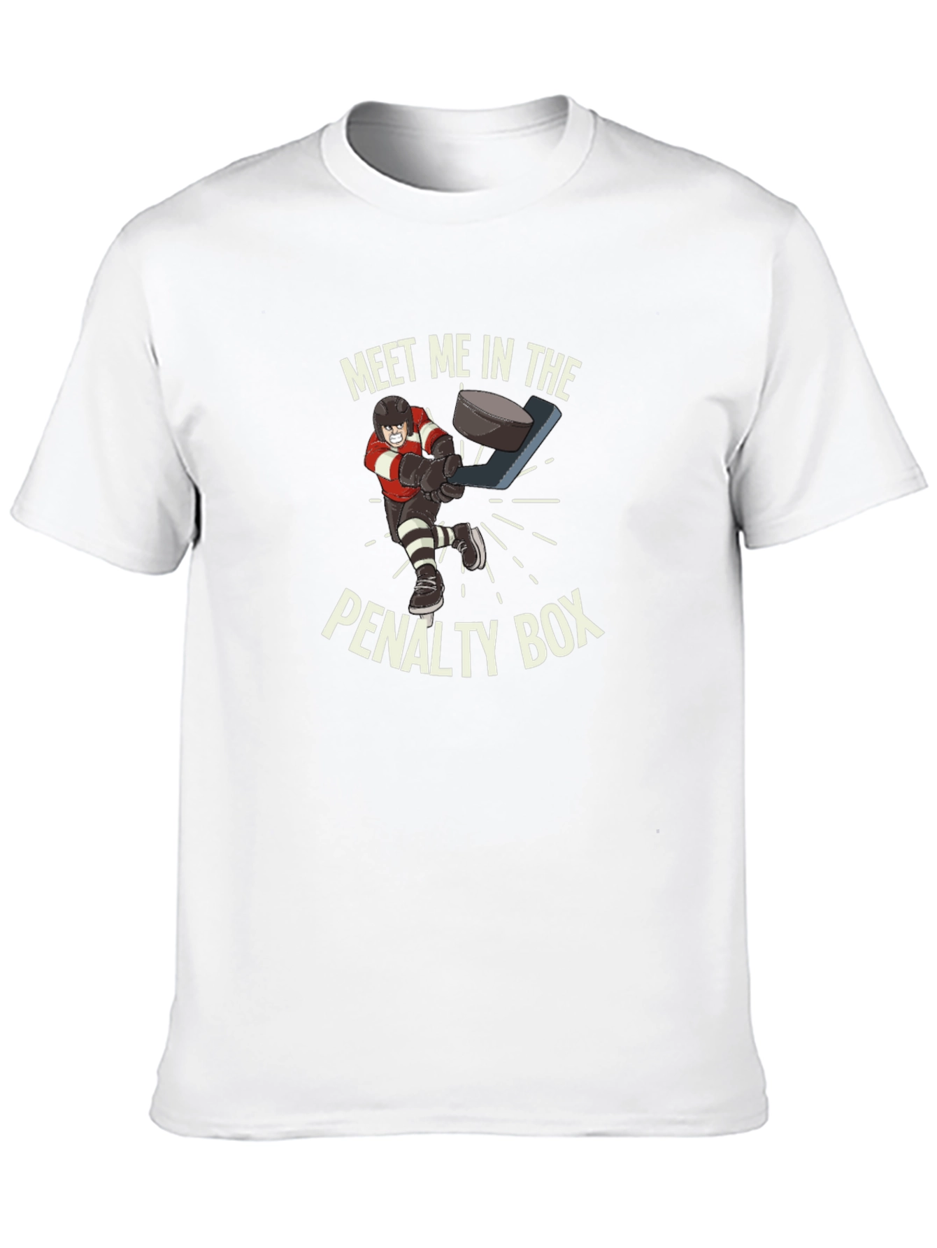 Penalty Box Hockey T-Shirt - Funny Graphic Tee