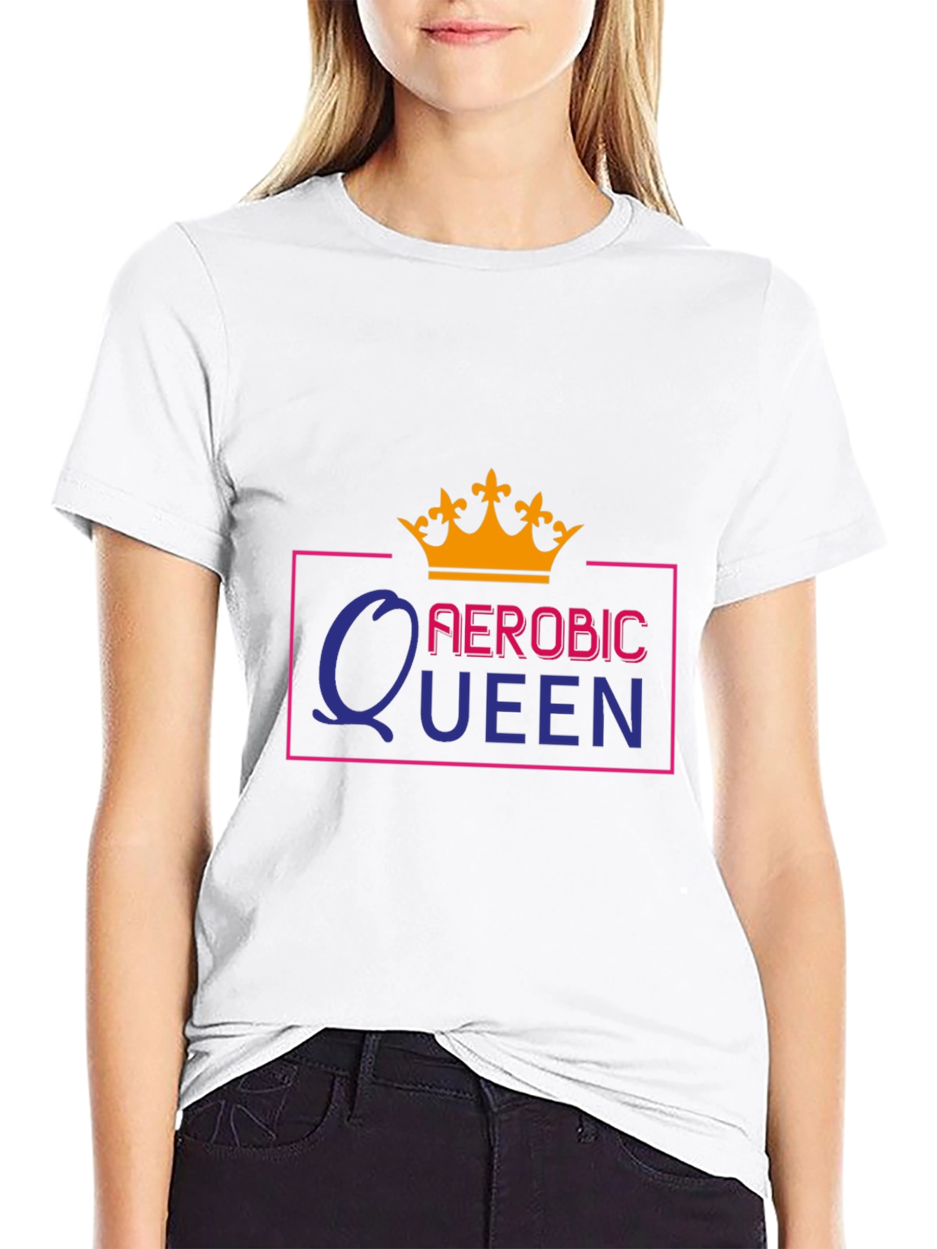 Aerobic Queen Graphic Tee - Fitness Fashion