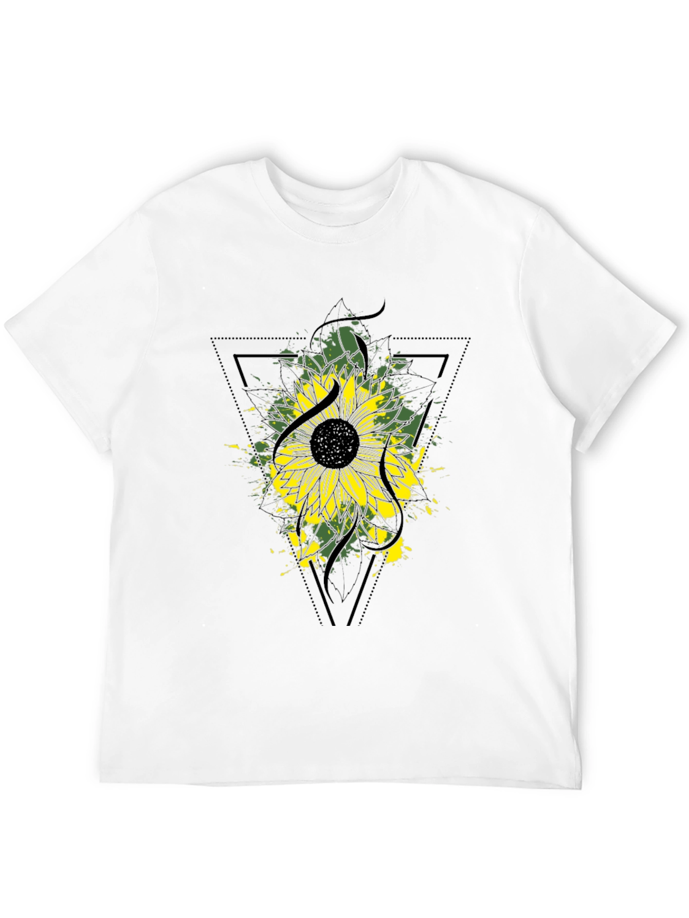 Sunflower Graphic Tee - Modern Black T-Shirt