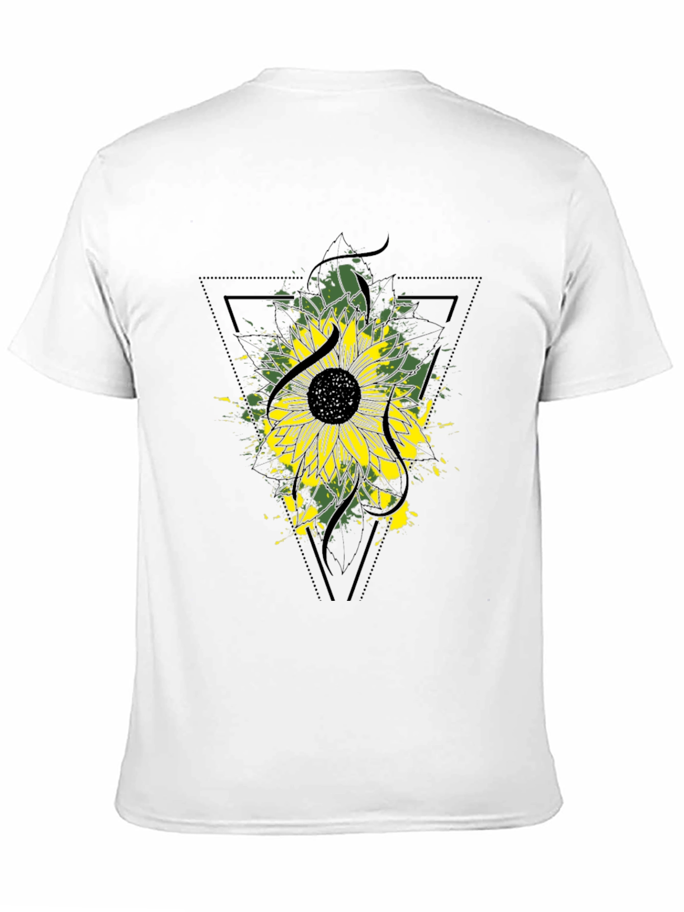 Sunflower Graphic Tee - Modern Black T-Shirt