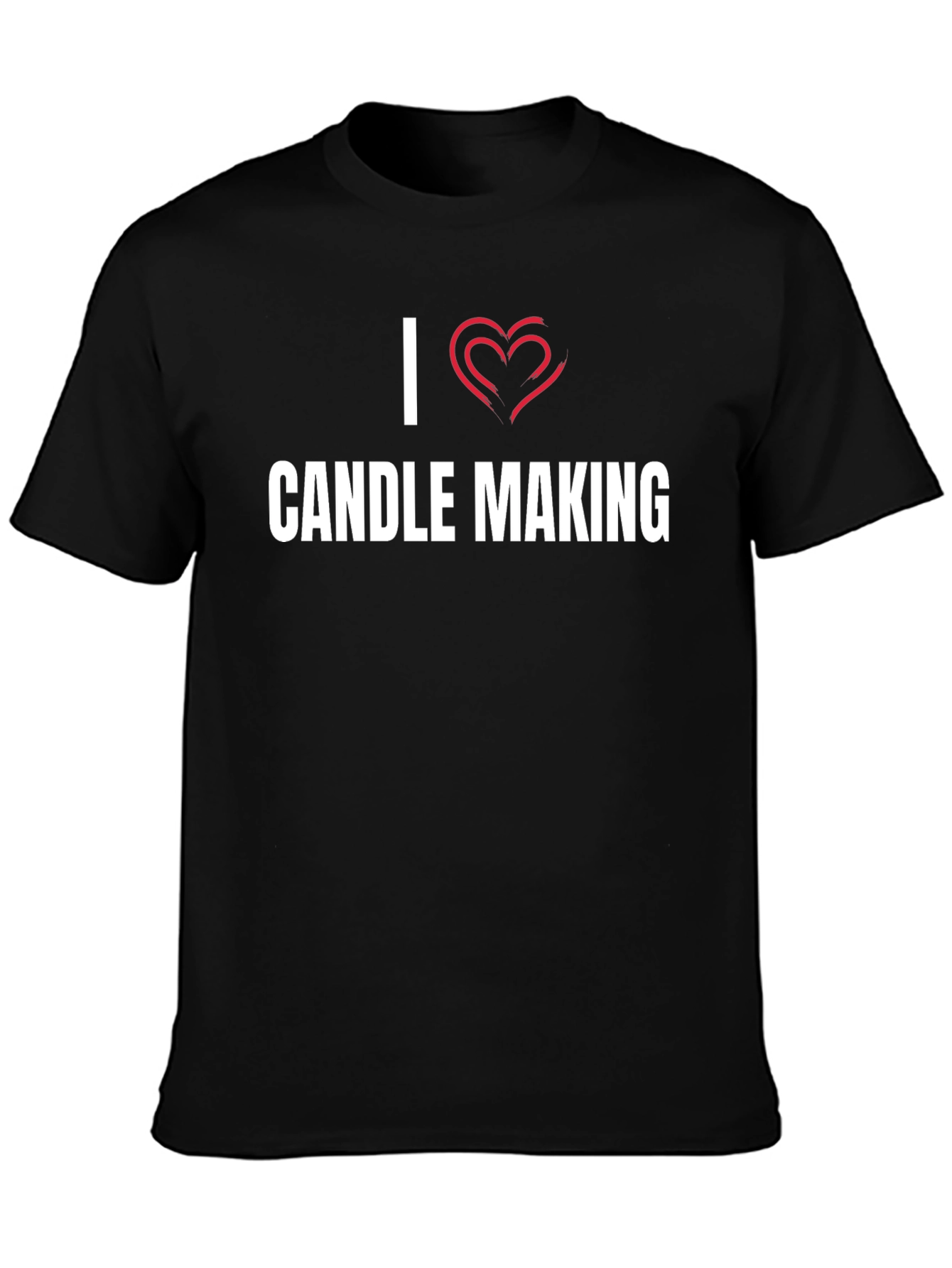 I Heart Candle Making T-Shirt - Black