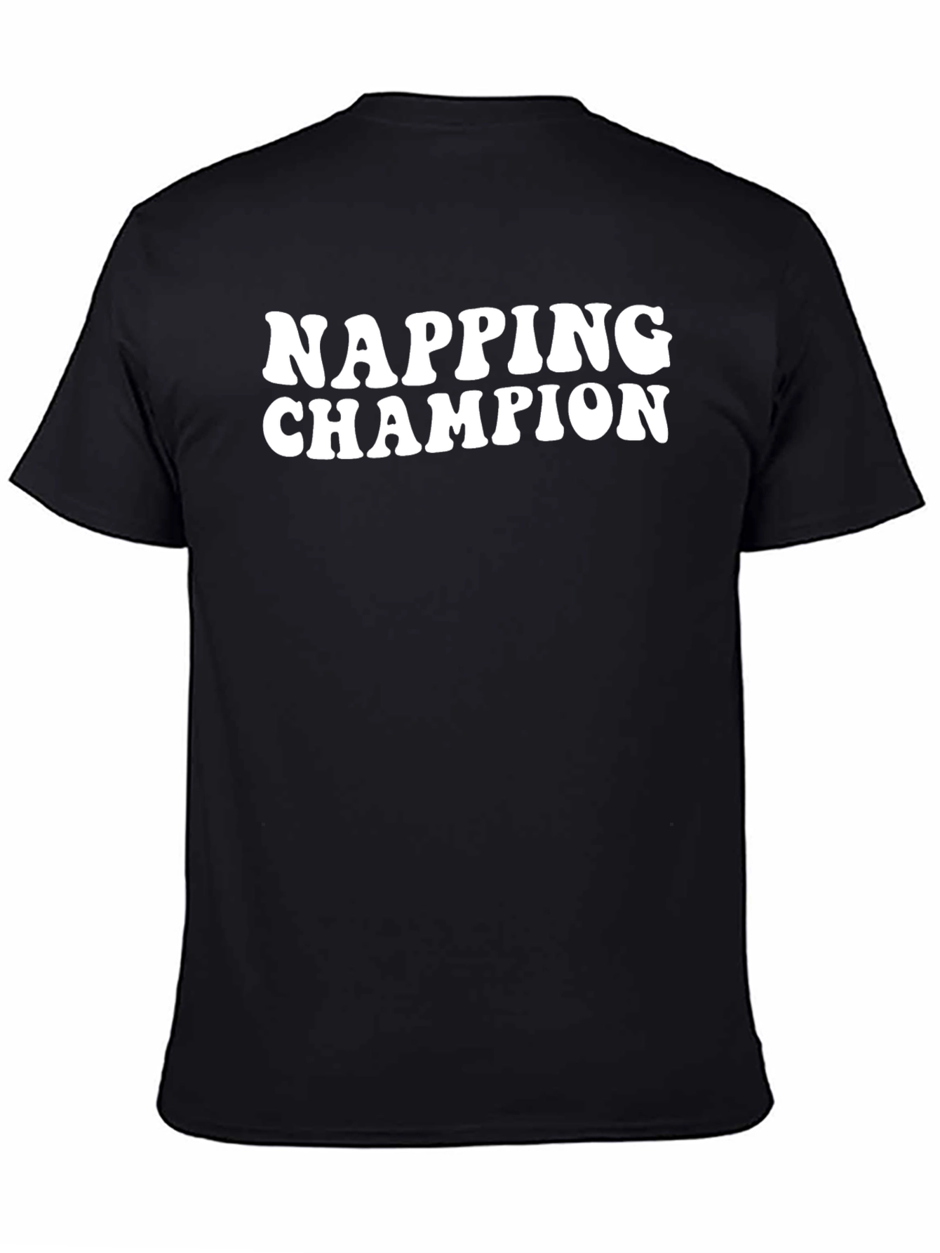 Napping Champion Black Graphic T-Shirt