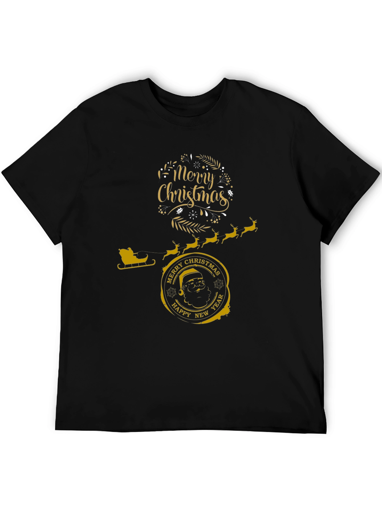 Festive Christmas Graphic T-Shirt - Merry & Bright