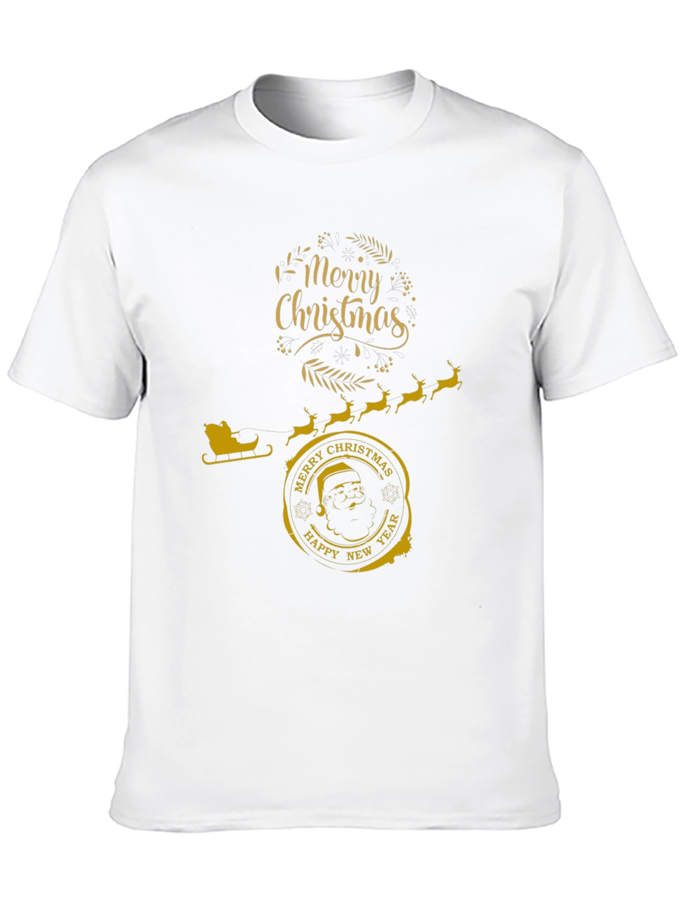 Festive Christmas Graphic T-Shirt - Merry & Bright