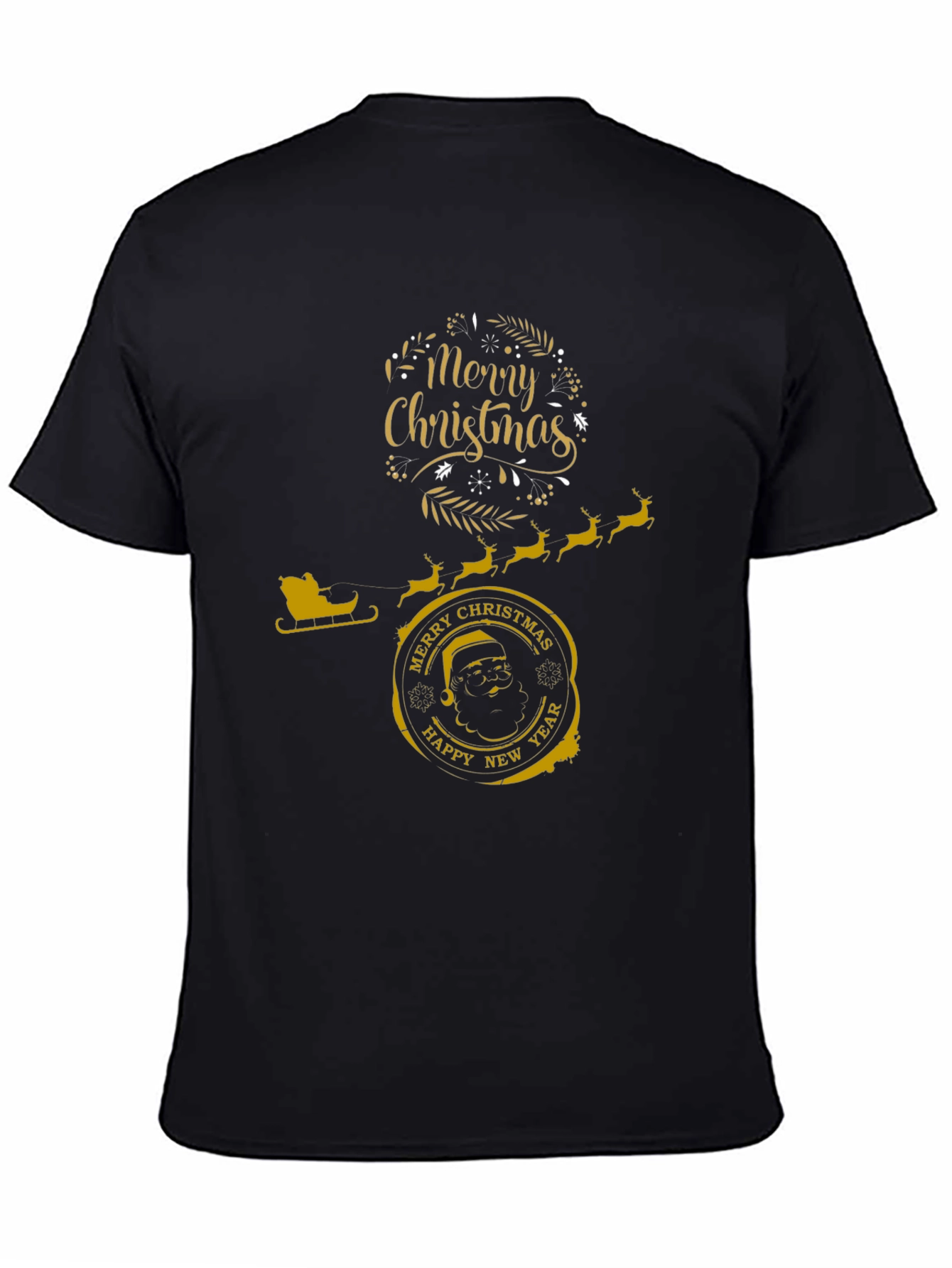 Festive Christmas Graphic T-Shirt - Merry & Bright