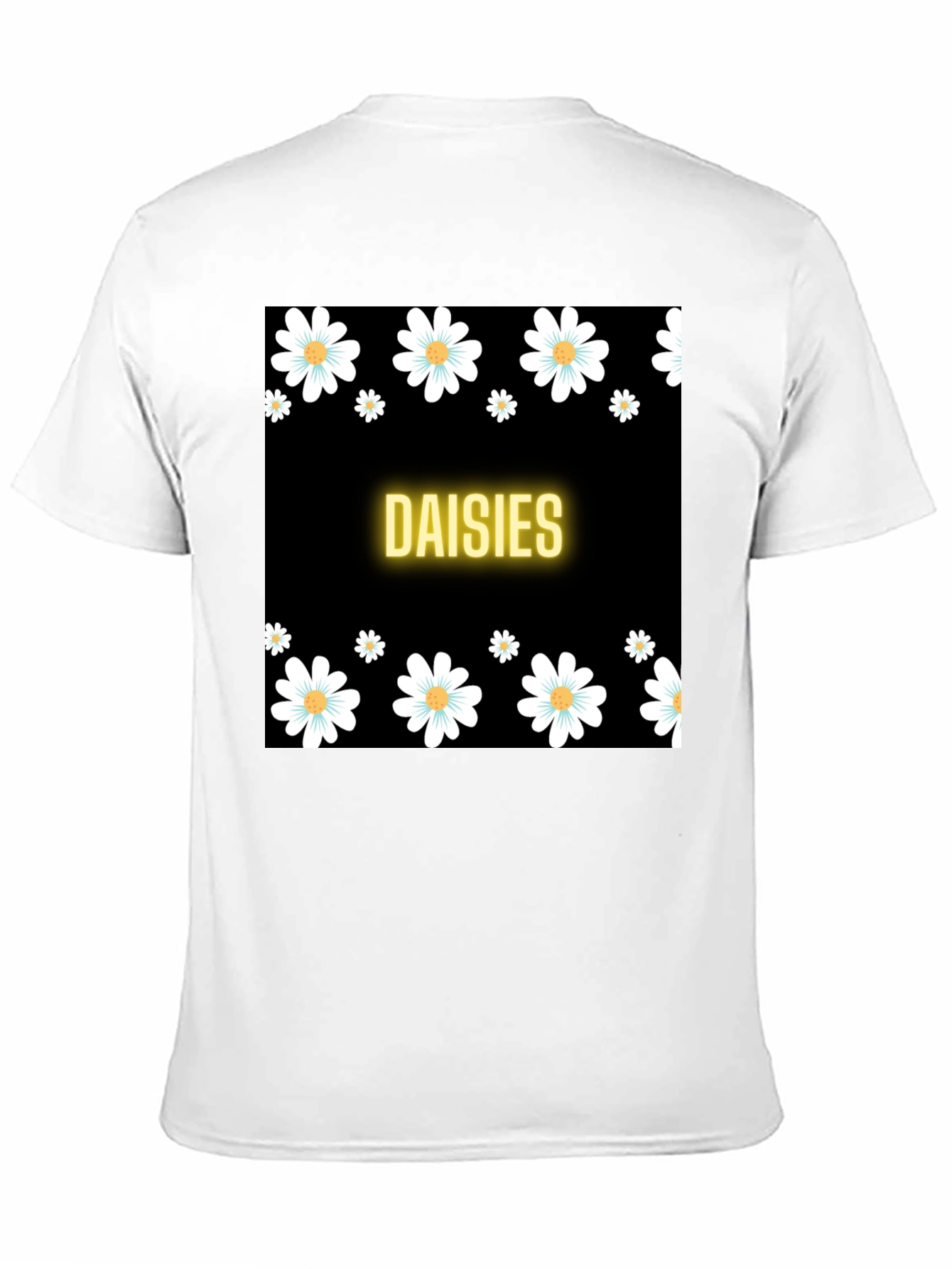 Daisies Black T-Shirt