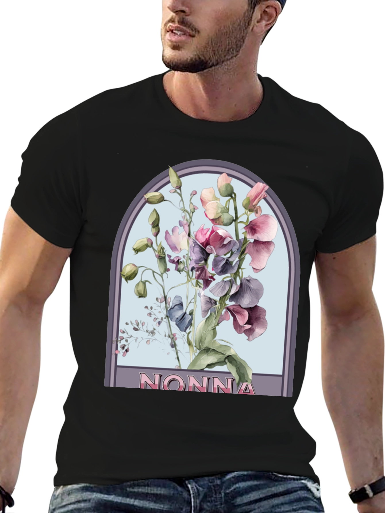 Floral Nonna T-Shirt - Stylish & Comfortable