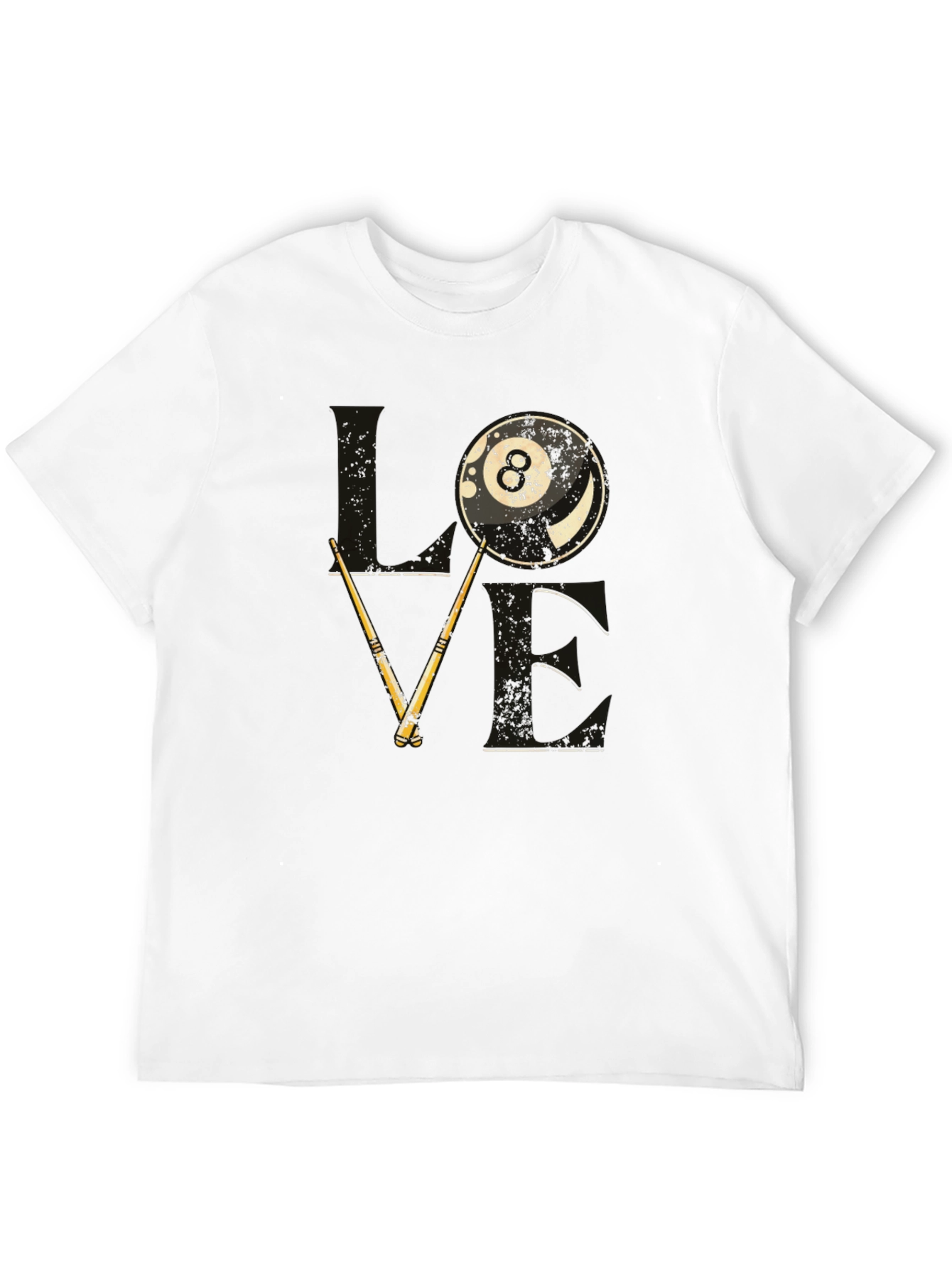 Love Billiards Graphic Tee - 8 Ball Pool T-Shirt