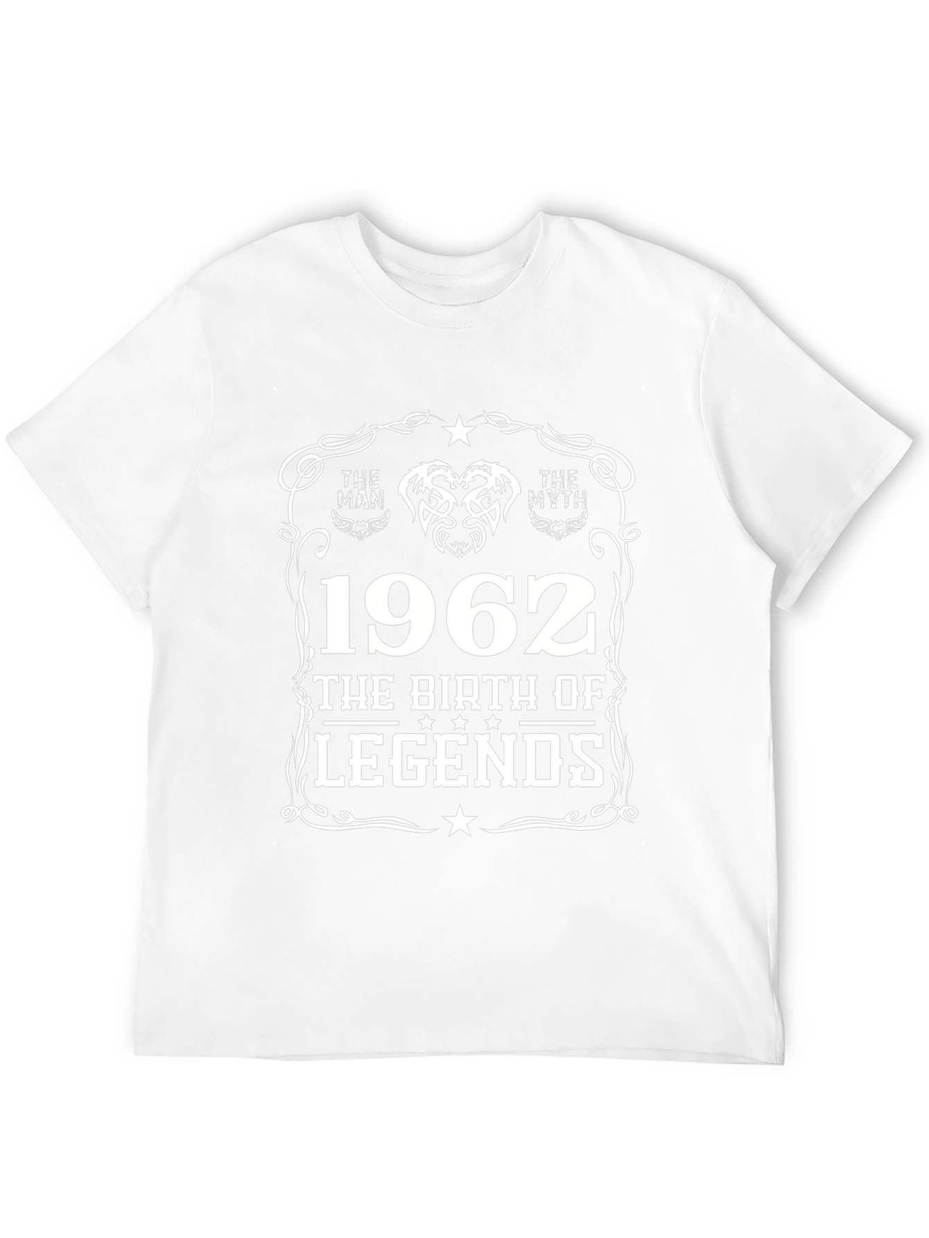 The Man The Myth Legend 1962 Black T-Shirt
