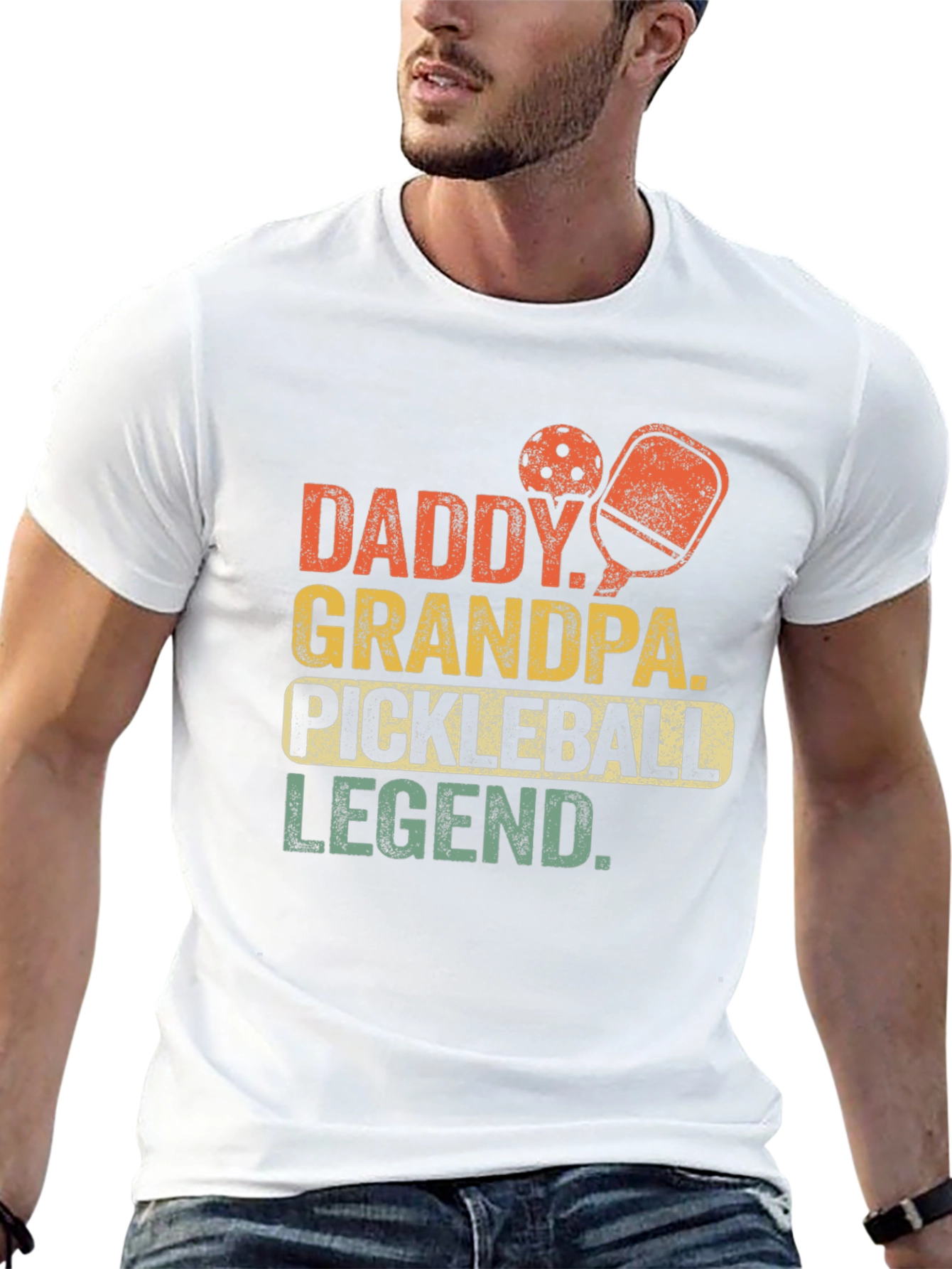 Daddy Grandpa Pickleball Legend T-Shirt