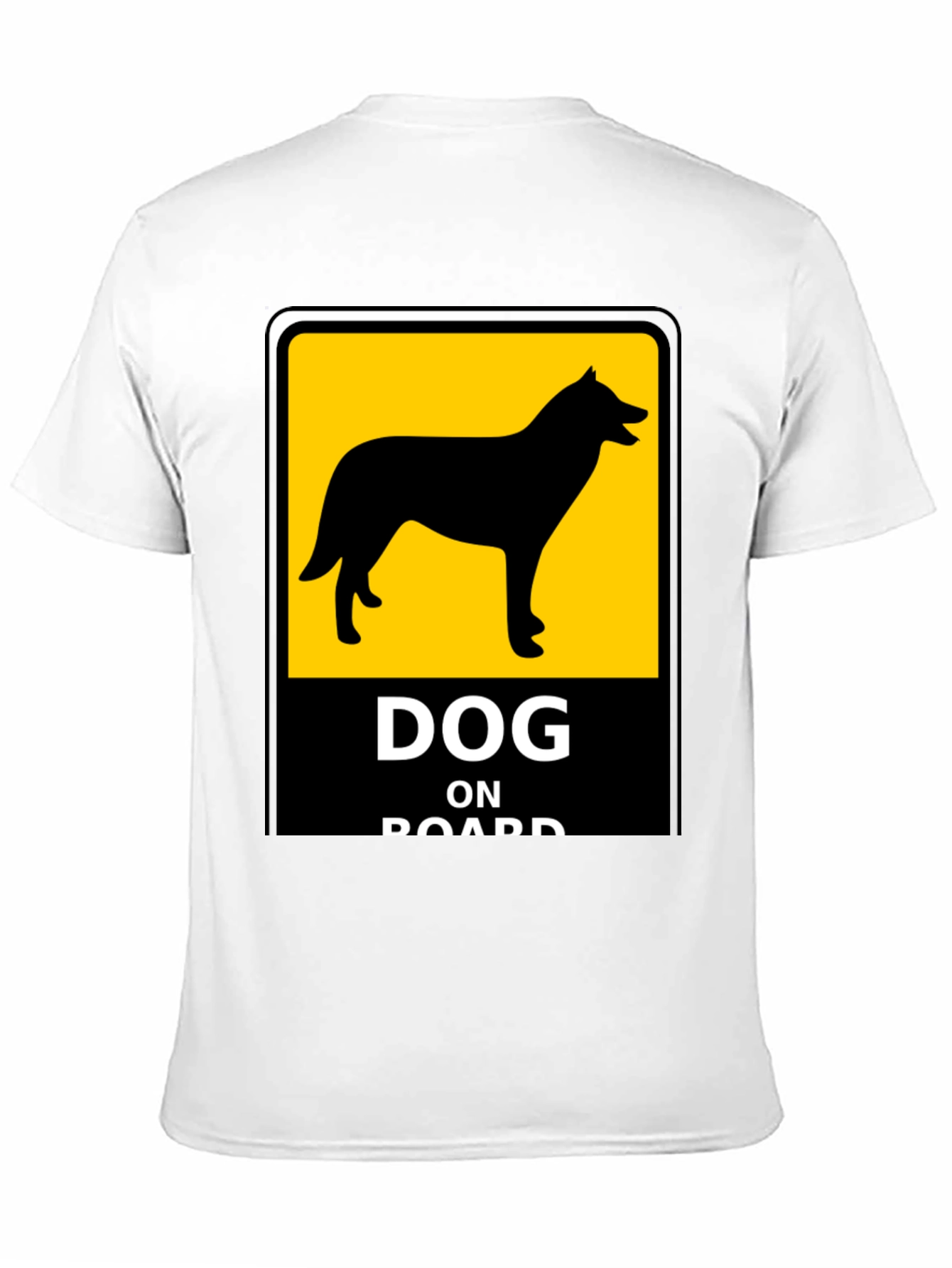 Dog On Board Black T-Shirt