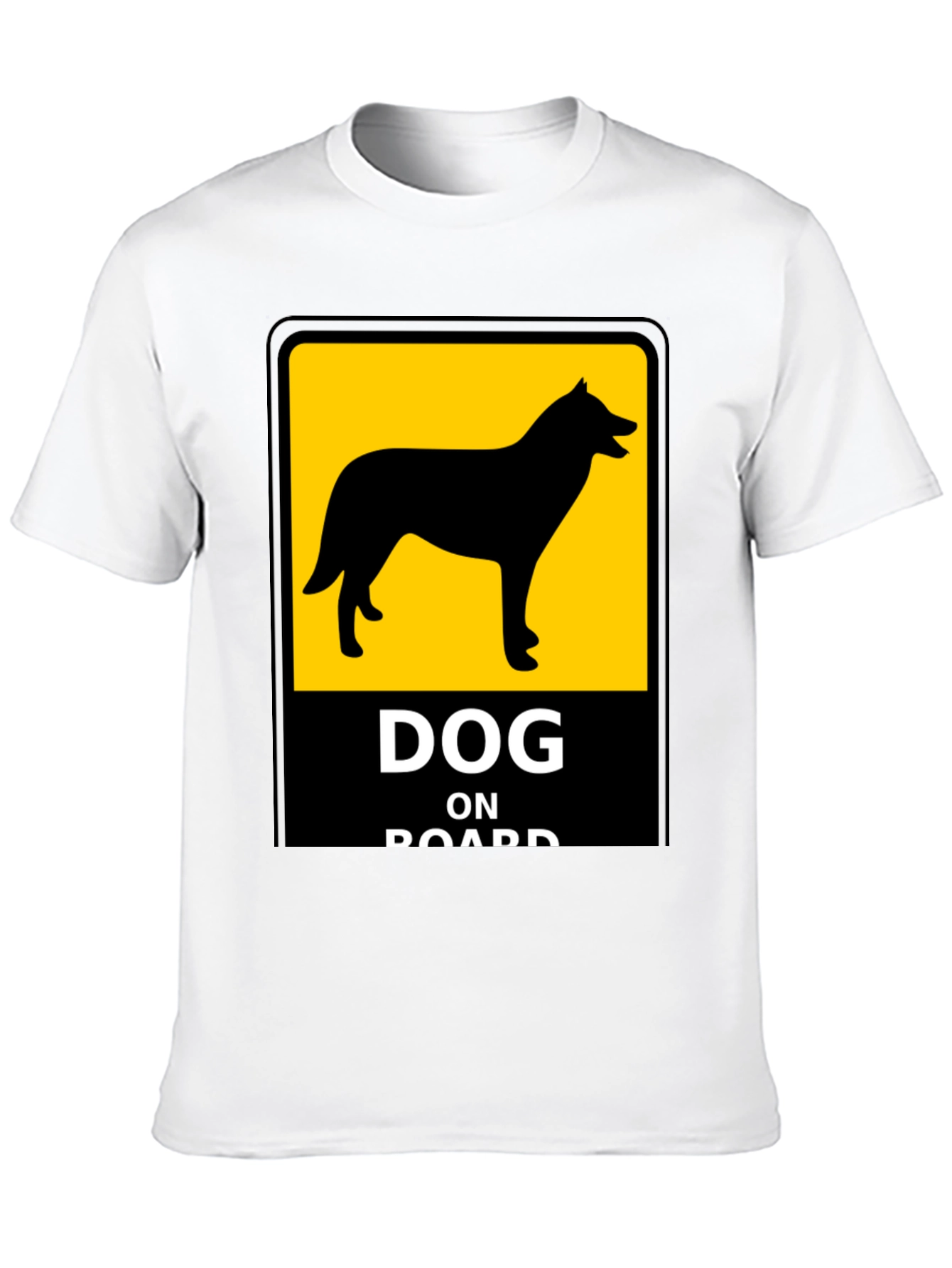 Dog On Board Black T-Shirt