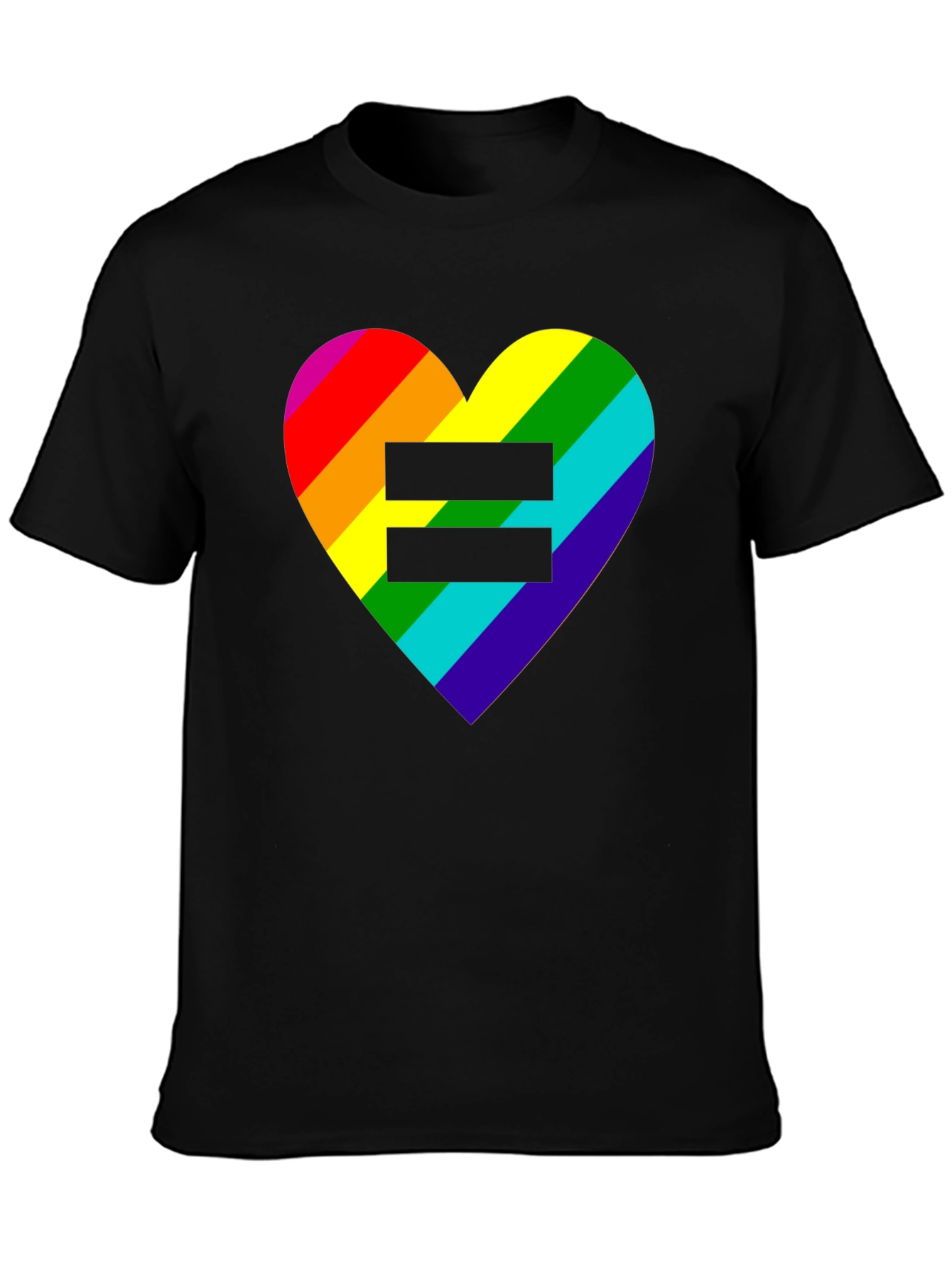 Equality Rainbow Heart Tee